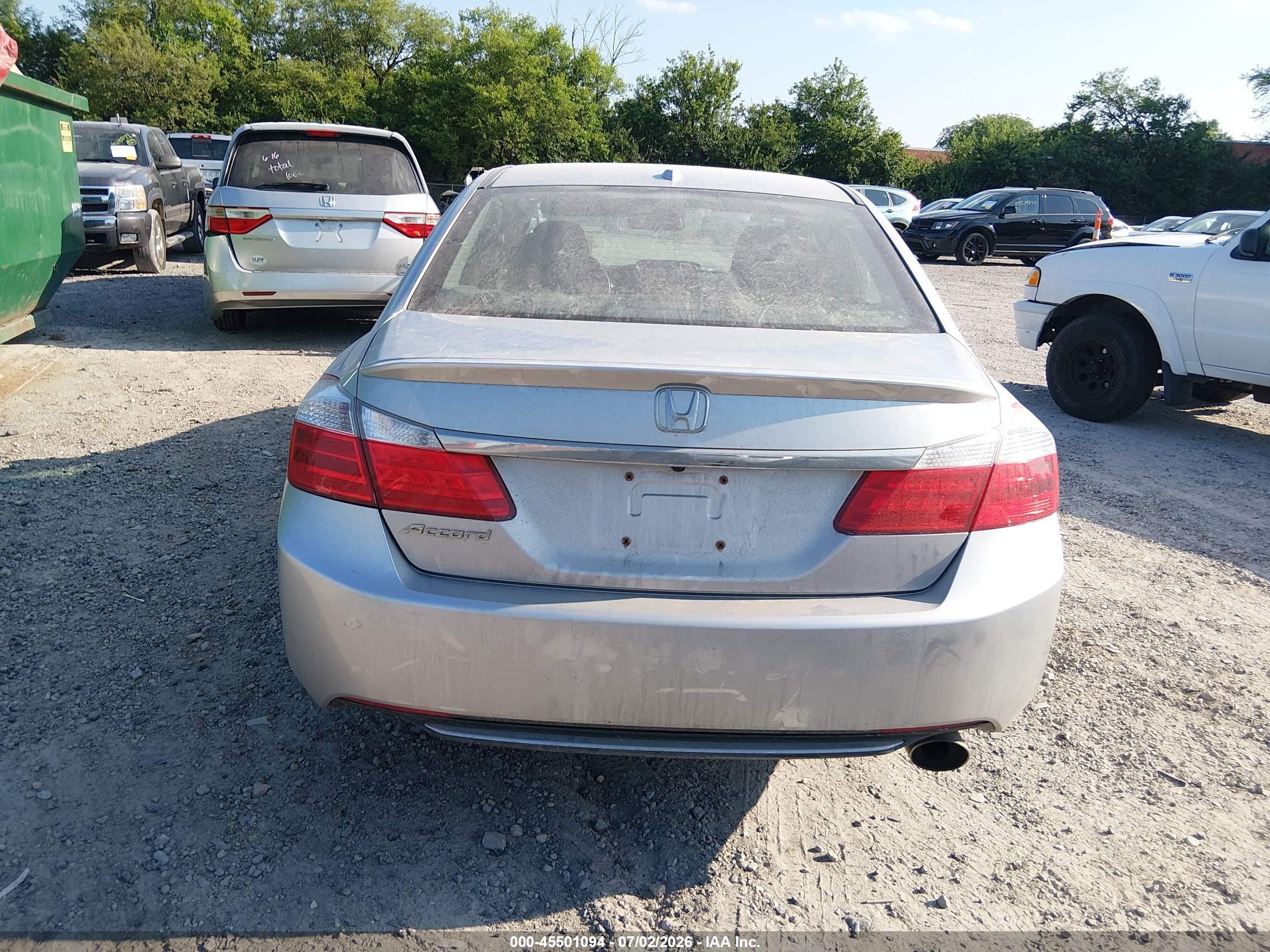 2013 Honda Accord Ex-l Silver vin: 1HGCR2F82DA057250