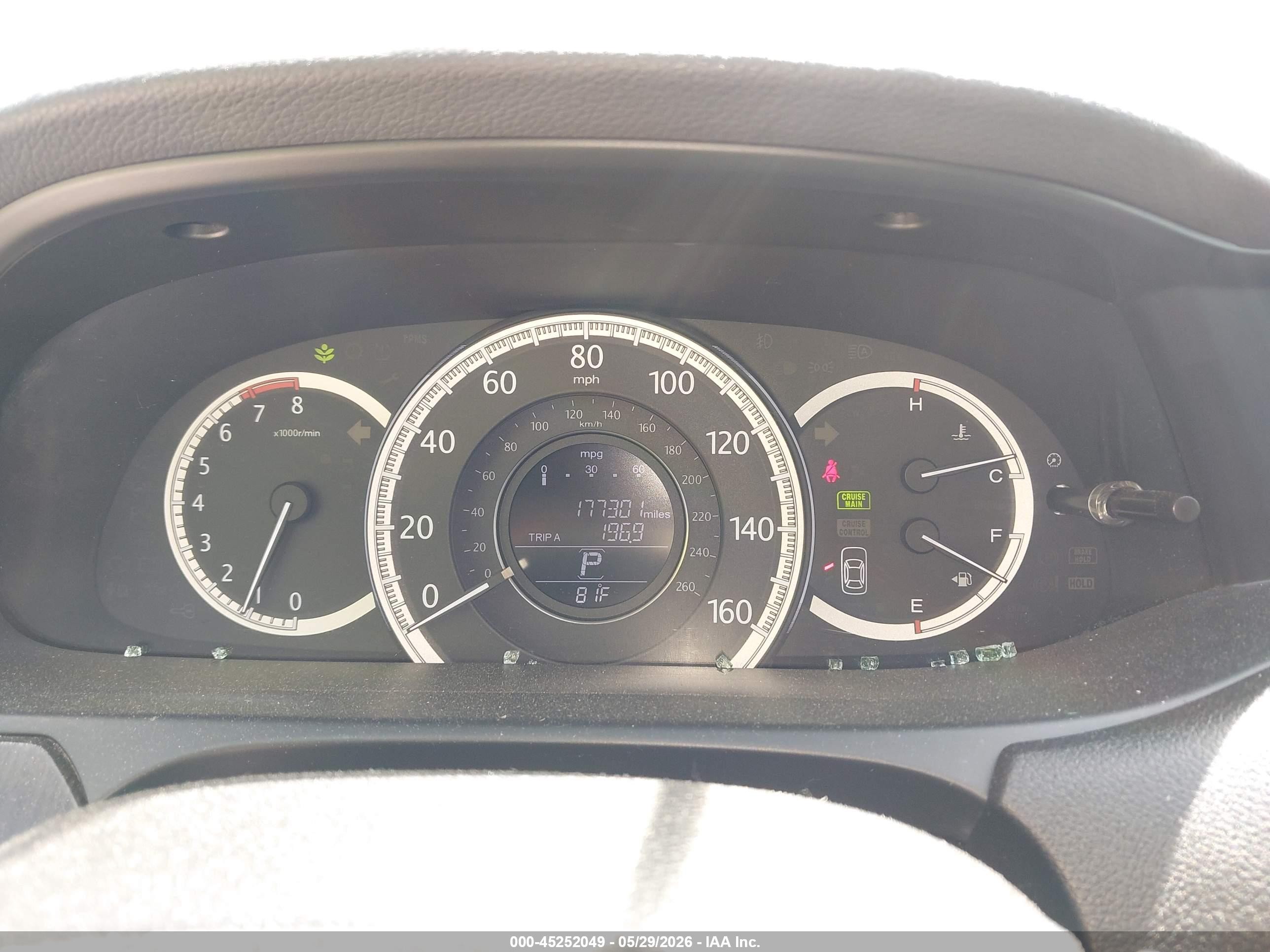 2013 Honda Accord Ex-l Black vin: 1HGCR2F82DA066496