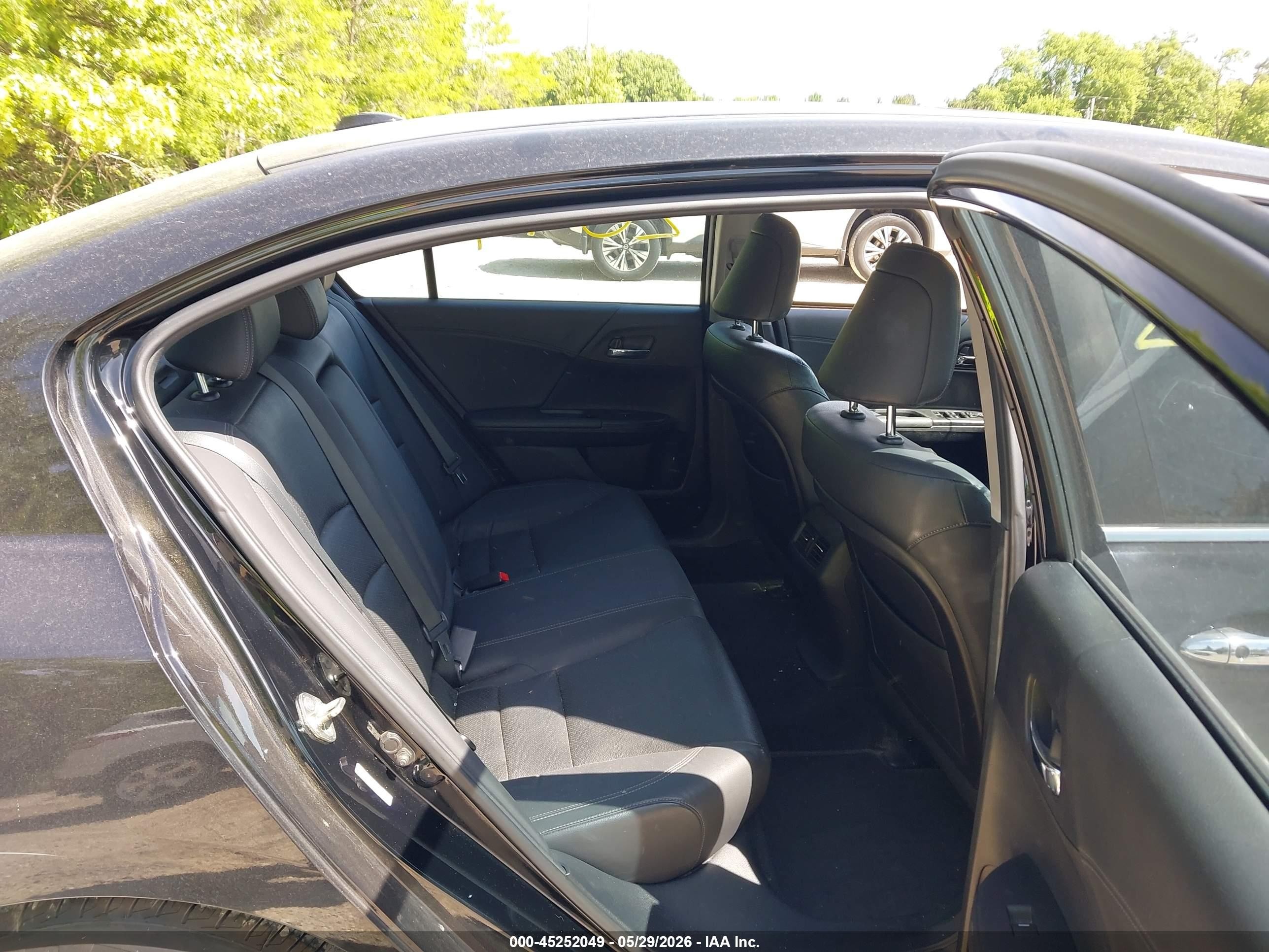 2013 Honda Accord Ex-l Black vin: 1HGCR2F82DA066496