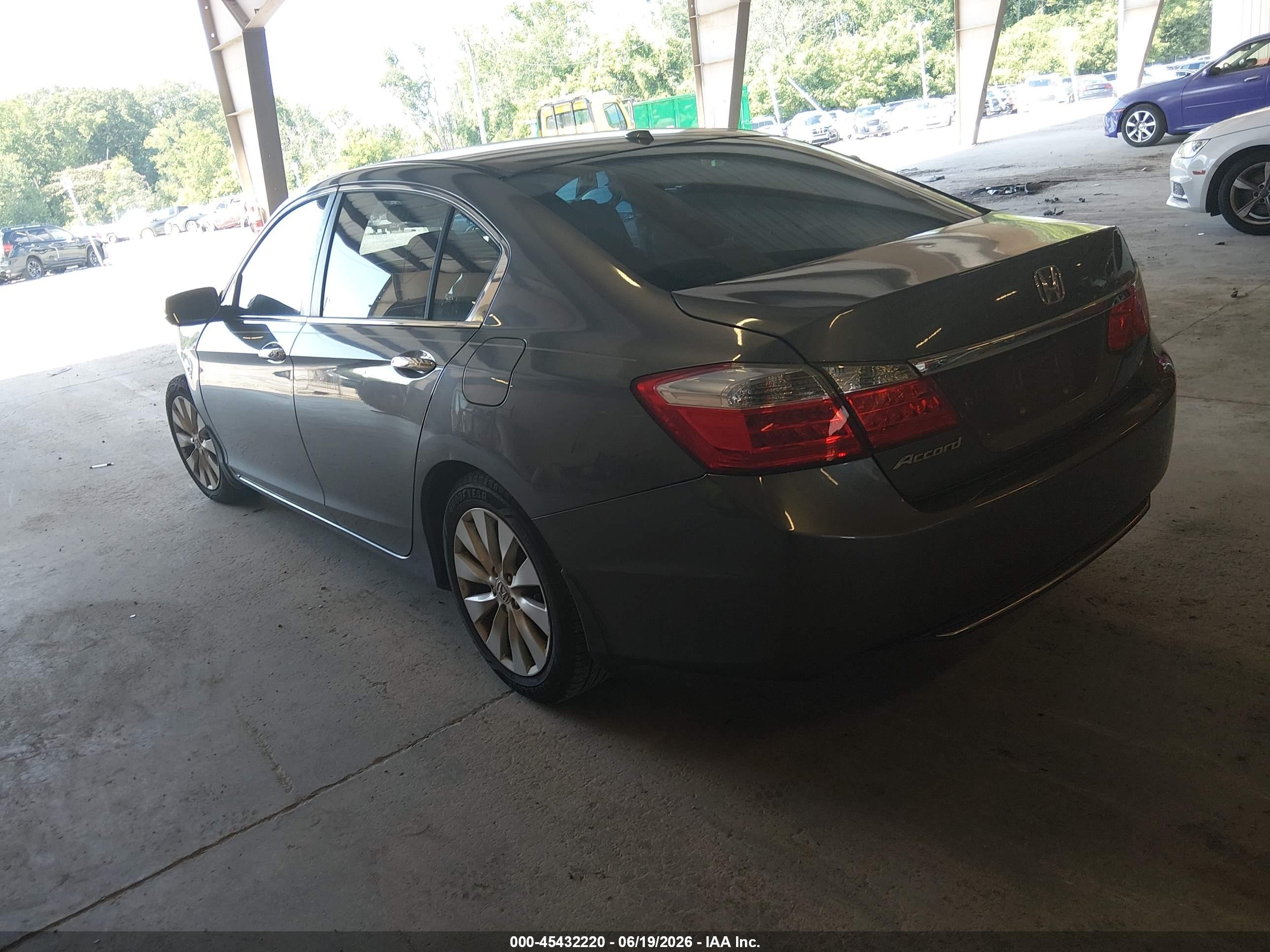 2013 Honda Accord Ex-l Gray vin: 1HGCR2F82DA080088