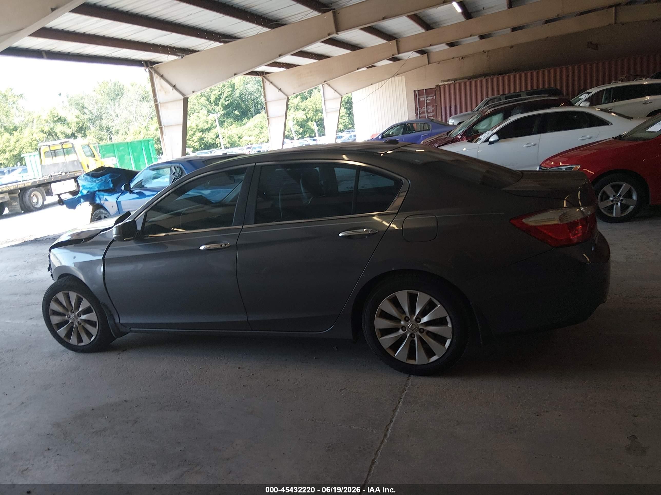 2013 Honda Accord Ex-l Gray vin: 1HGCR2F82DA080088
