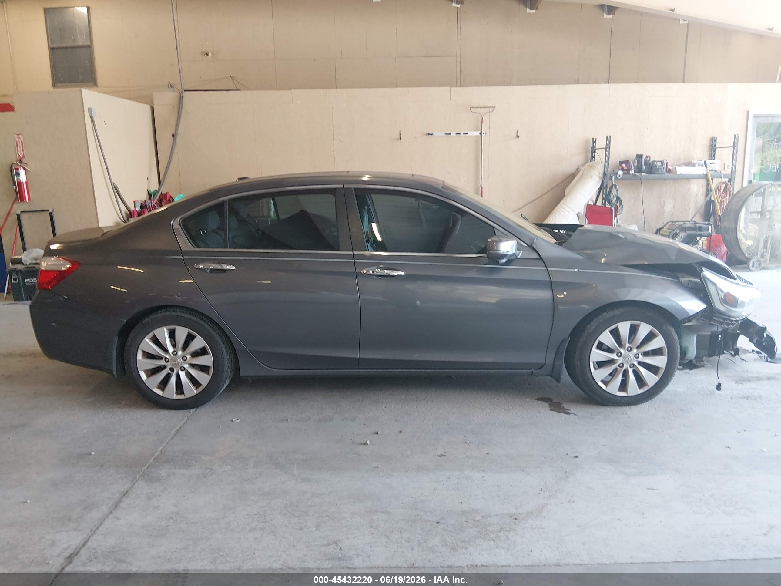 2013 Honda Accord Ex-l Gray vin: 1HGCR2F82DA080088