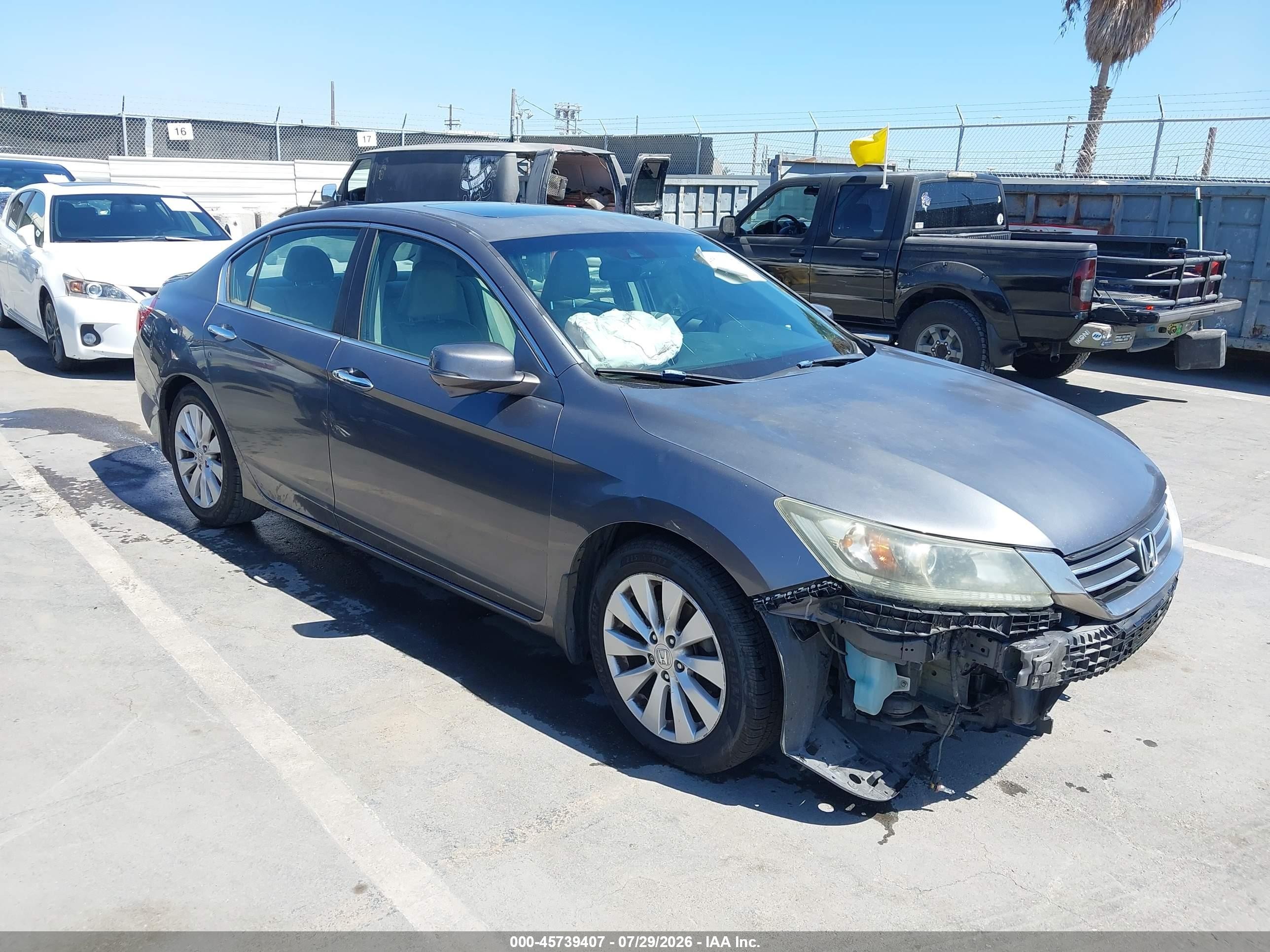 2013 Honda Accord Ex-l Серый vin: 1HGCR2F82DA088126