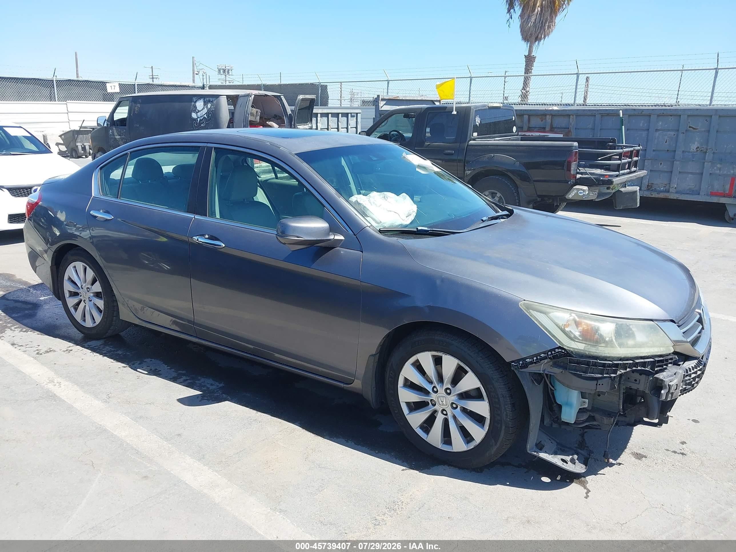 2013 Honda Accord Ex-l Серый vin: 1HGCR2F82DA088126
