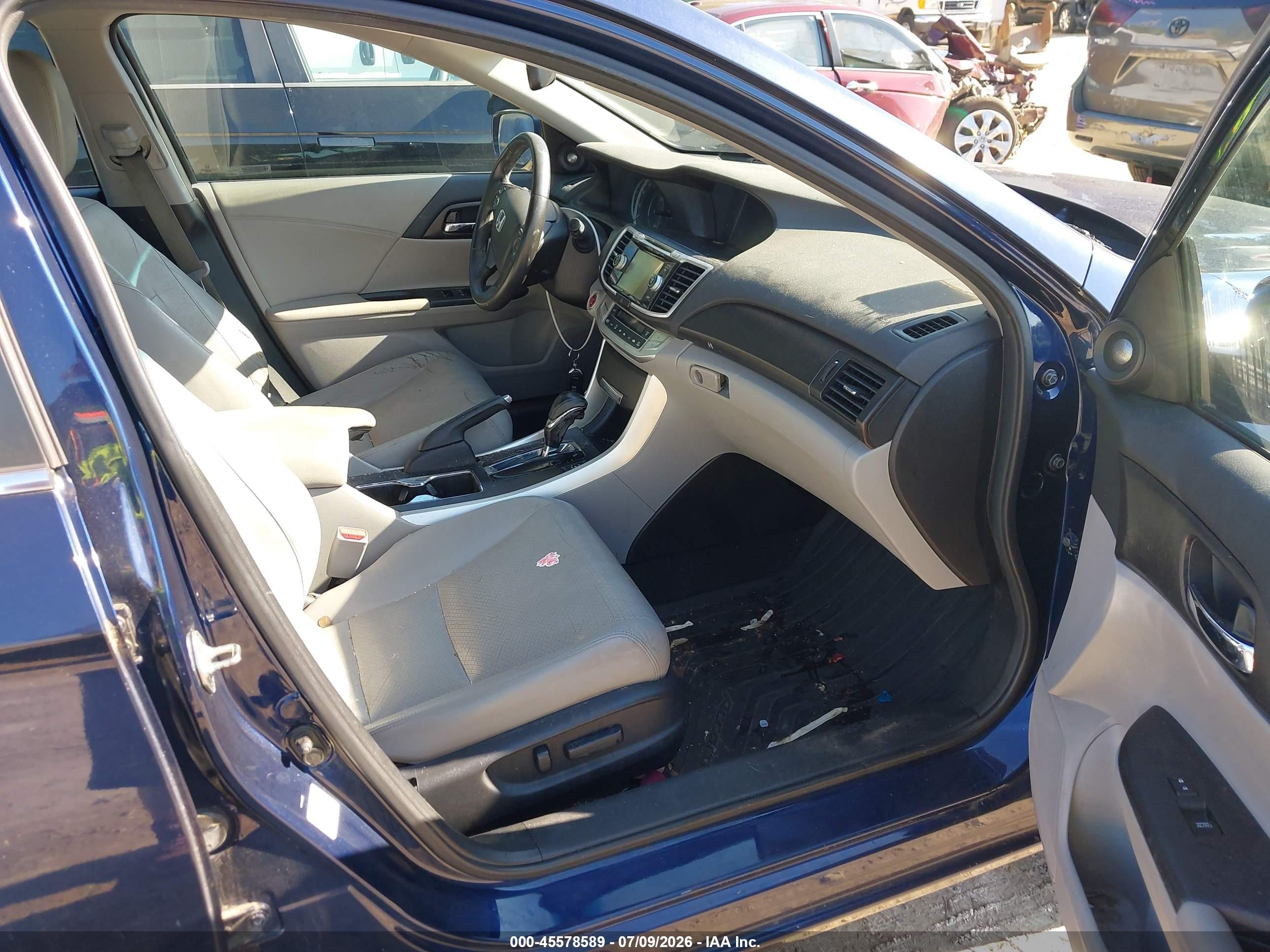 2013 Honda Accord Ex-l Blue vin: 1HGCR2F82DA096128