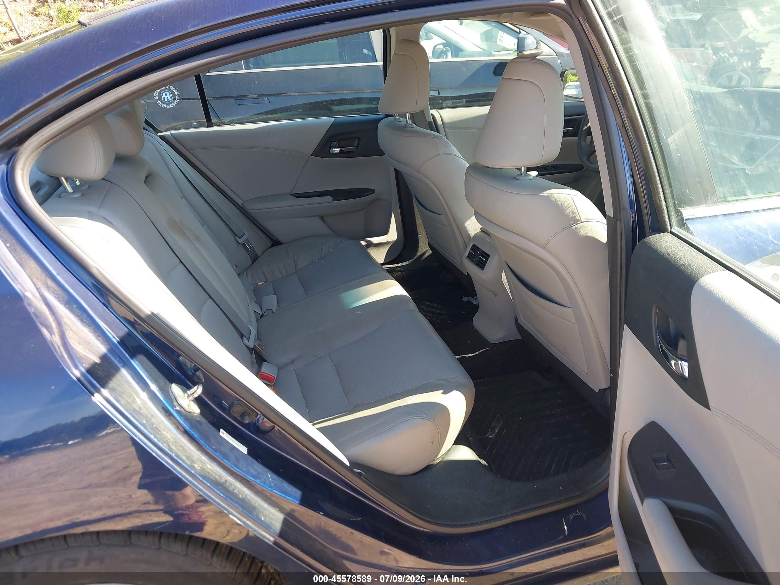 2013 Honda Accord Ex-l Blue vin: 1HGCR2F82DA096128