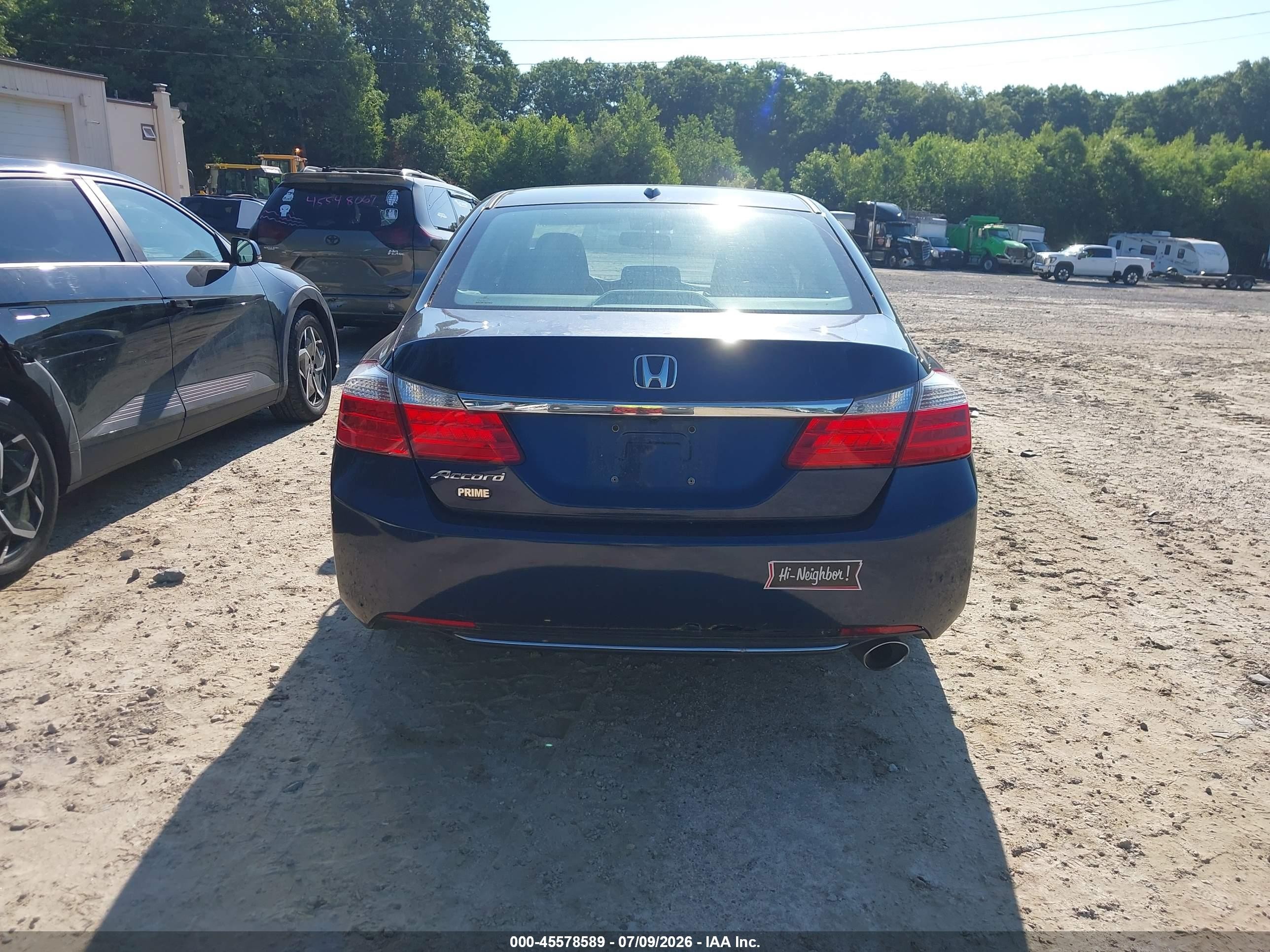 2013 Honda Accord Ex-l Blue vin: 1HGCR2F82DA096128