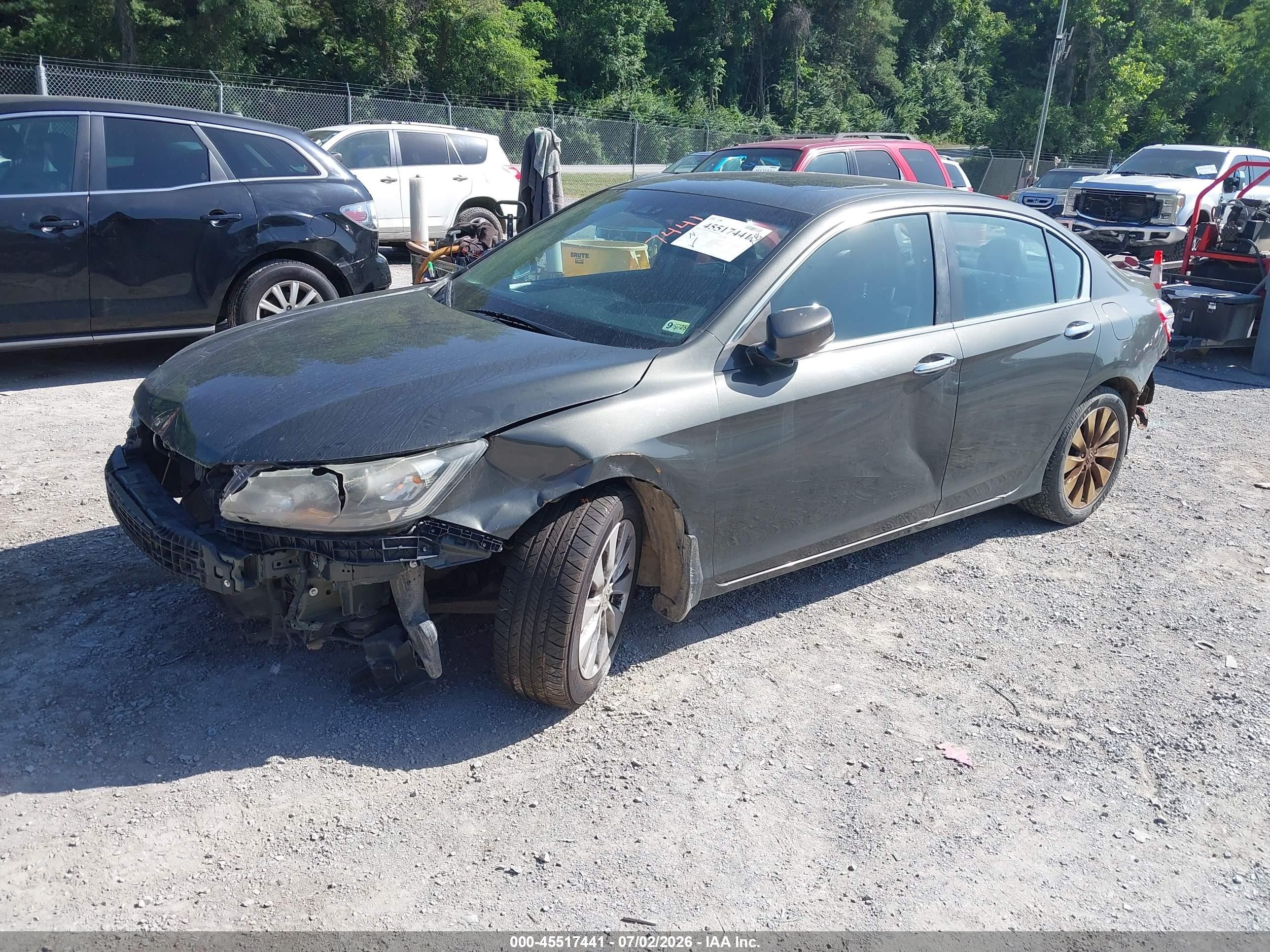 2013 Honda Accord Ex-l Green vin: 1HGCR2F82DA108794