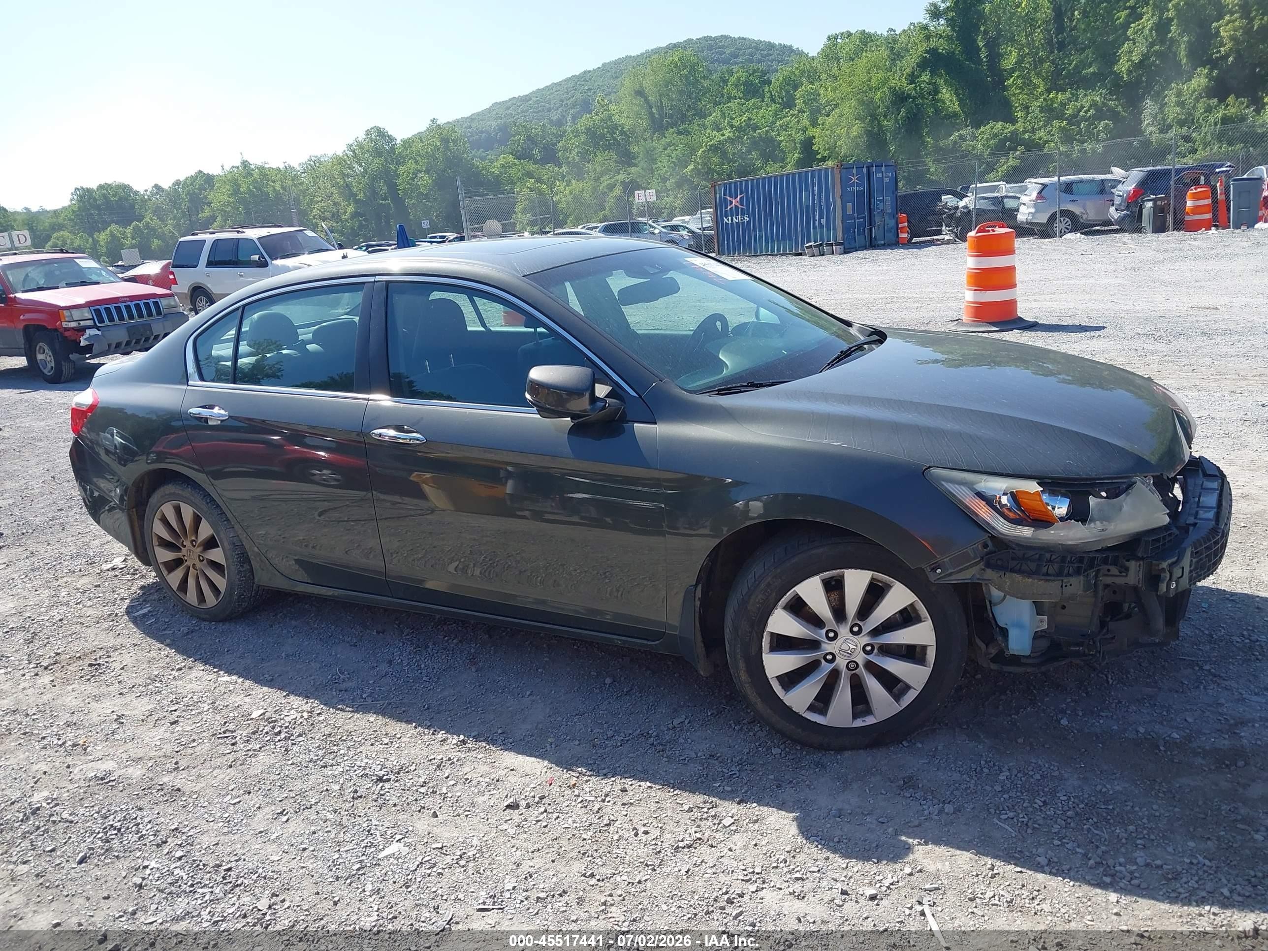 2013 Honda Accord Ex-l Green vin: 1HGCR2F82DA108794