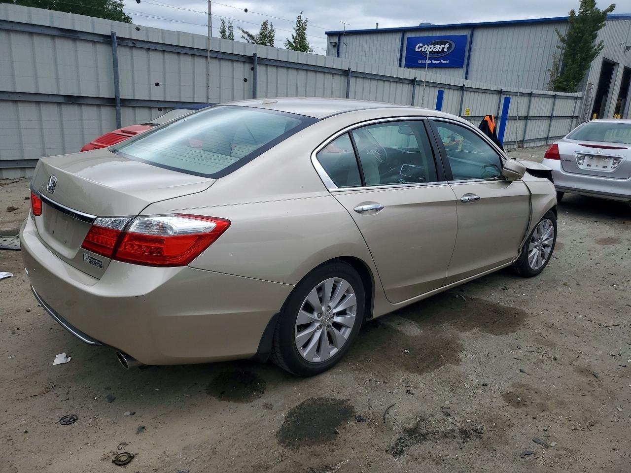 2013 Honda Accord Exl Cream vin: 1HGCR2F82DA132724