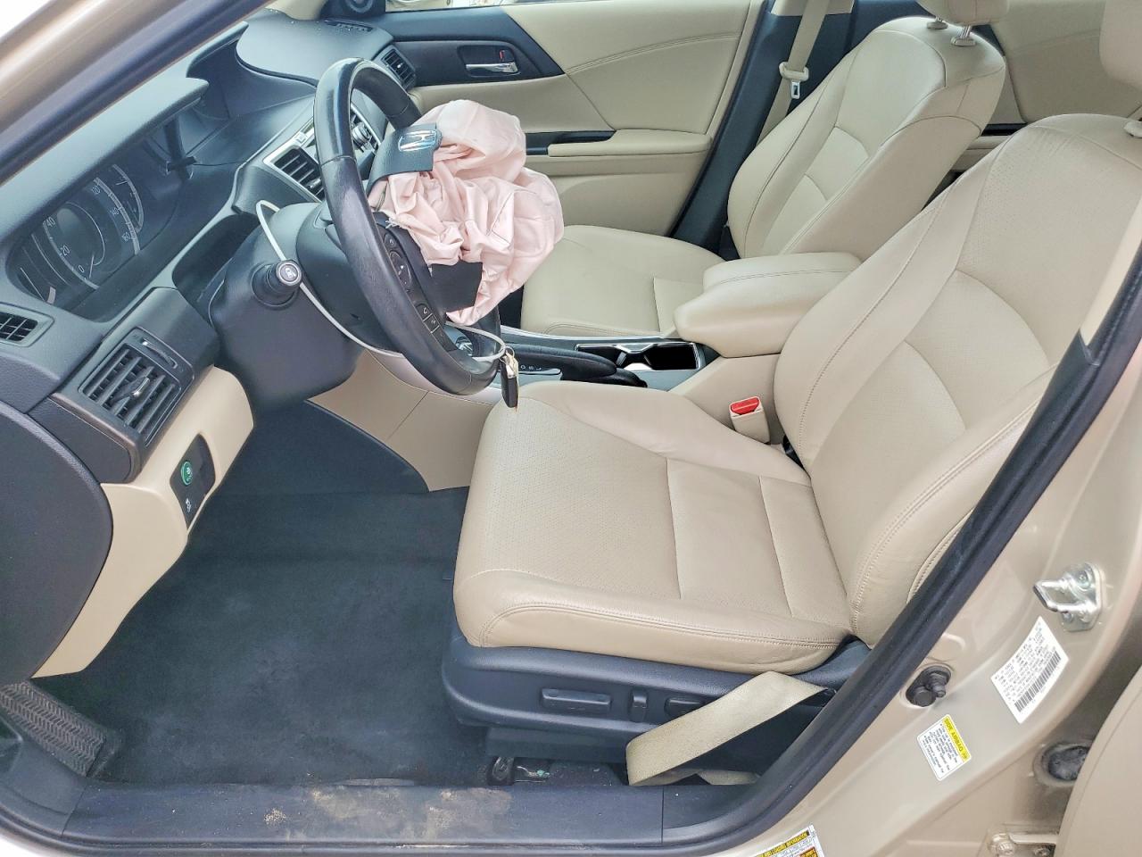 2013 Honda Accord Exl Cream vin: 1HGCR2F82DA132724