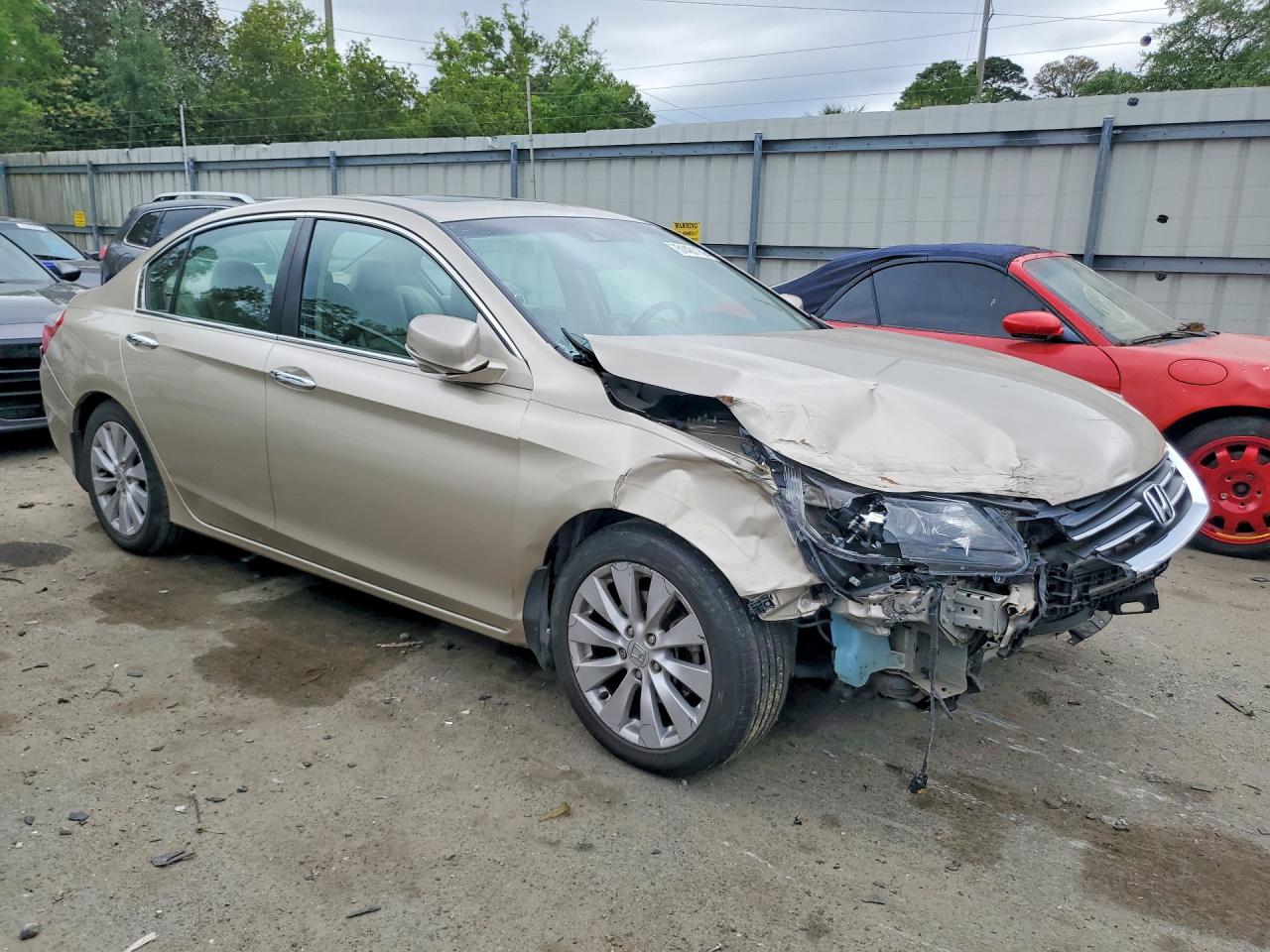2013 Honda Accord Exl Cream vin: 1HGCR2F82DA132724