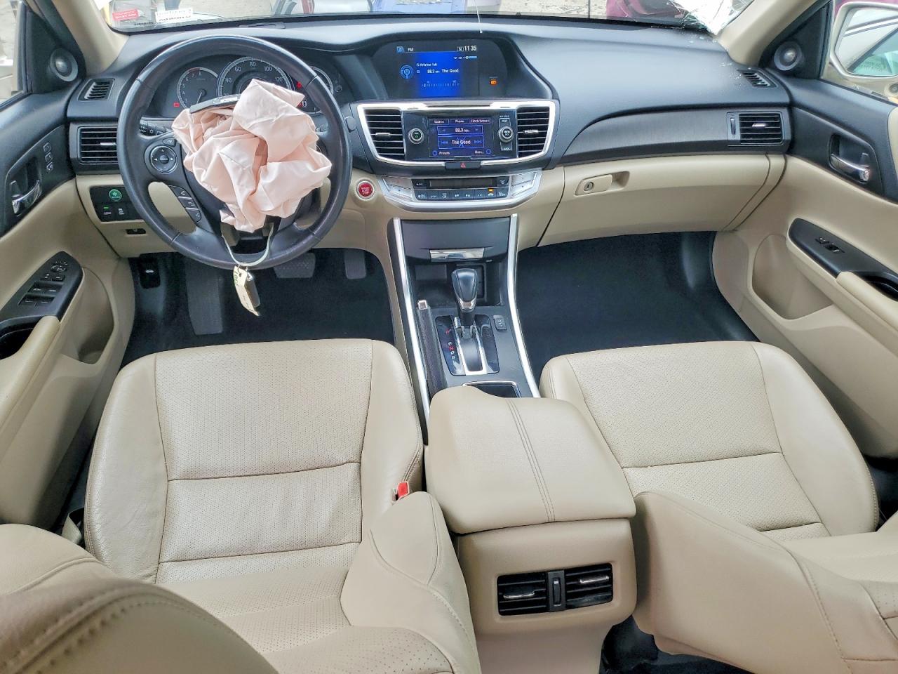 2013 Honda Accord Exl Cream vin: 1HGCR2F82DA132724