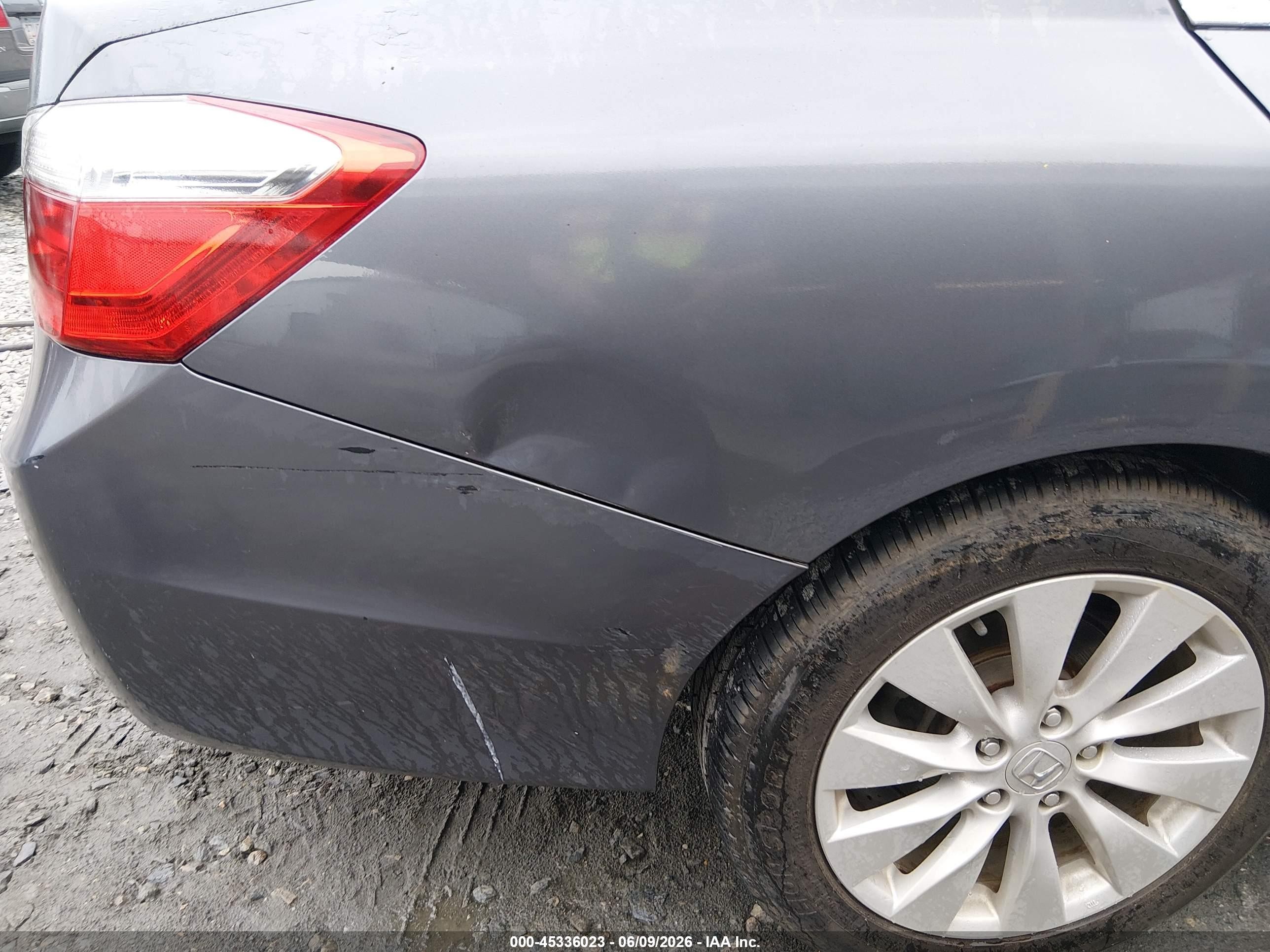 2013 Honda Accord Ex-l Gray vin: 1HGCR2F82DA147112