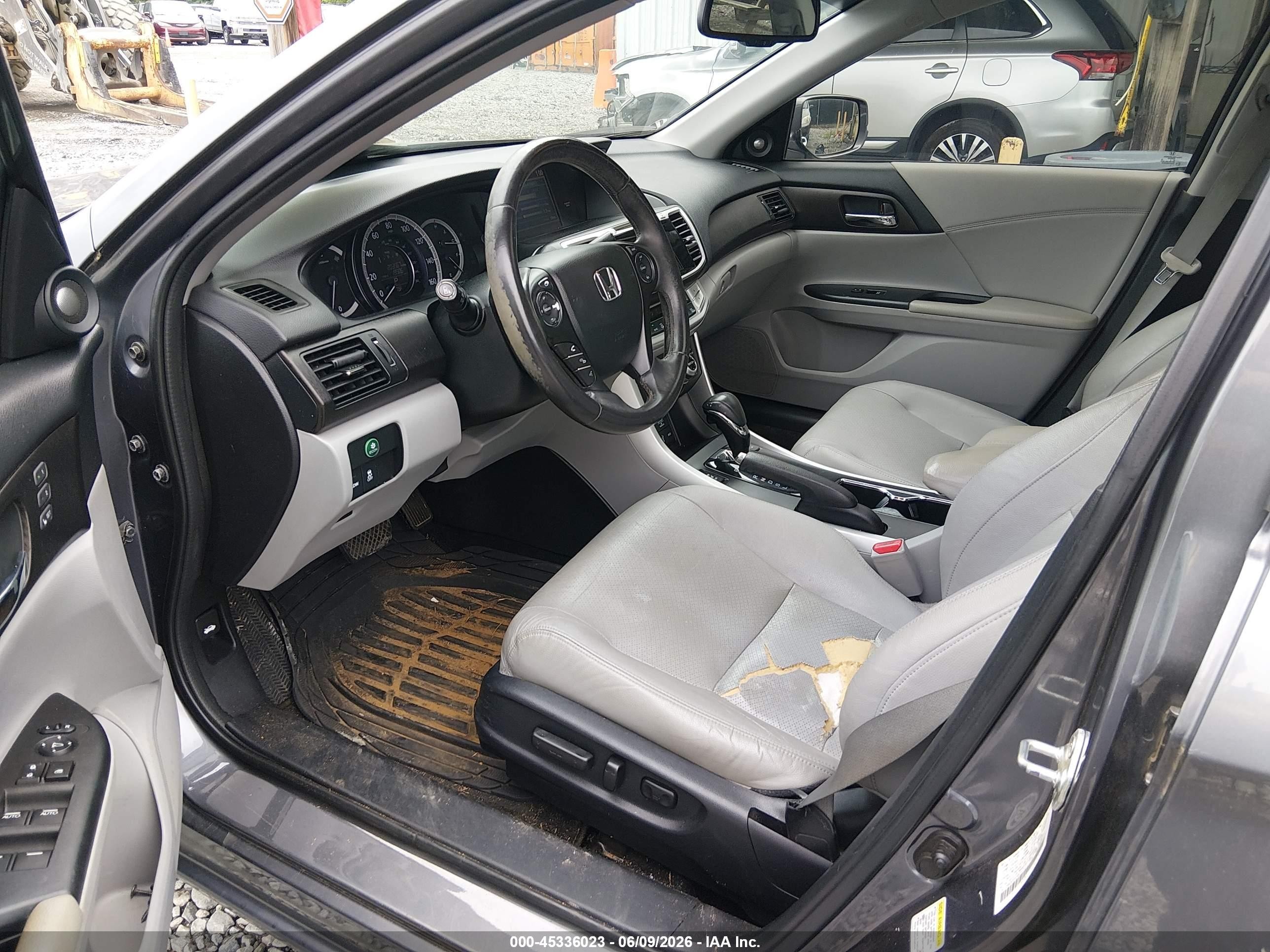 2013 Honda Accord Ex-l Gray vin: 1HGCR2F82DA147112