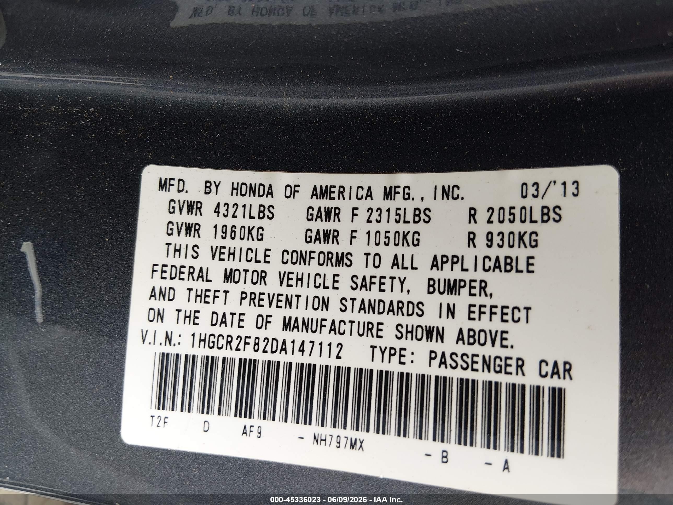 2013 Honda Accord Ex-l Gray vin: 1HGCR2F82DA147112