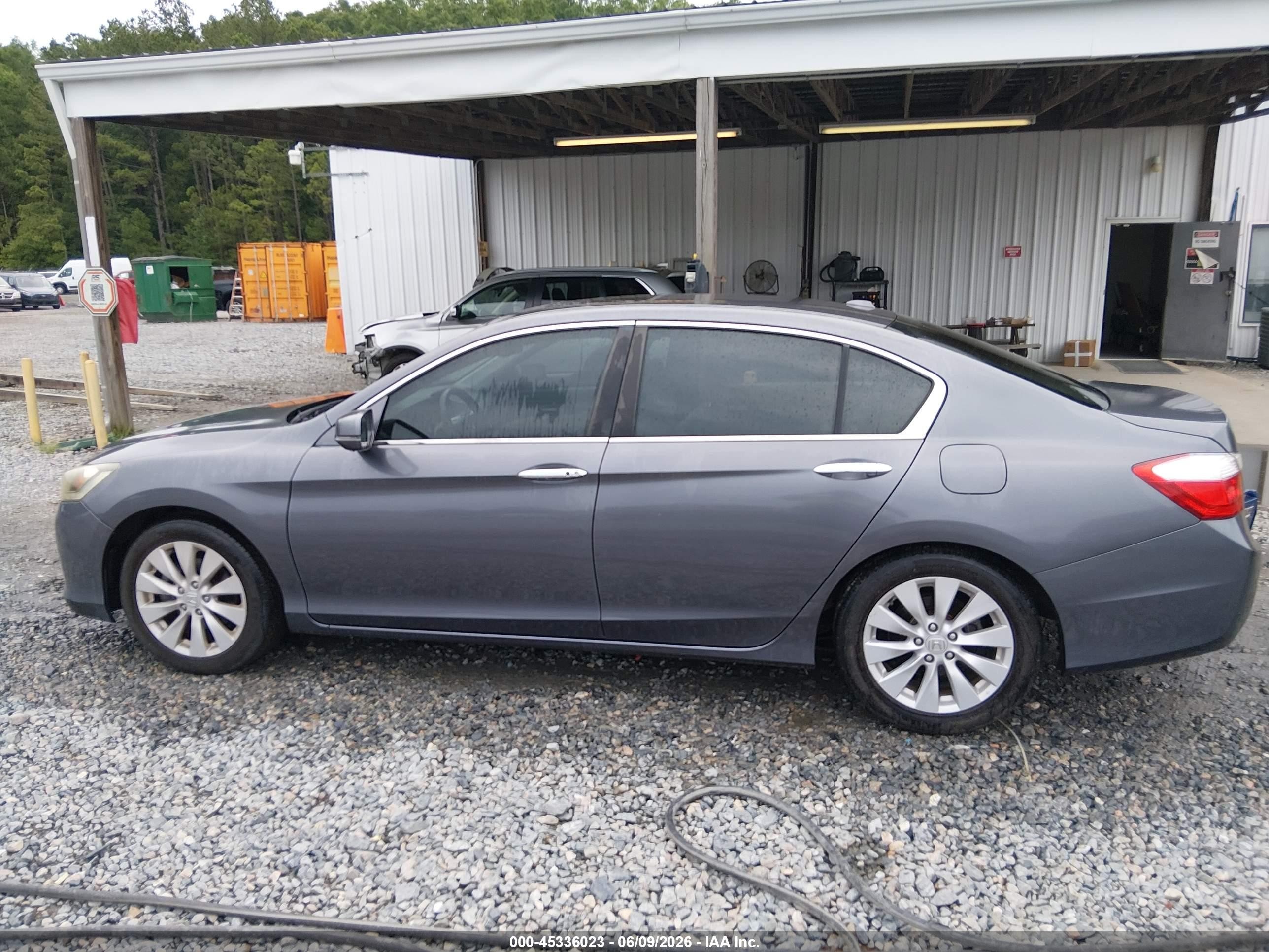 2013 Honda Accord Ex-l Gray vin: 1HGCR2F82DA147112