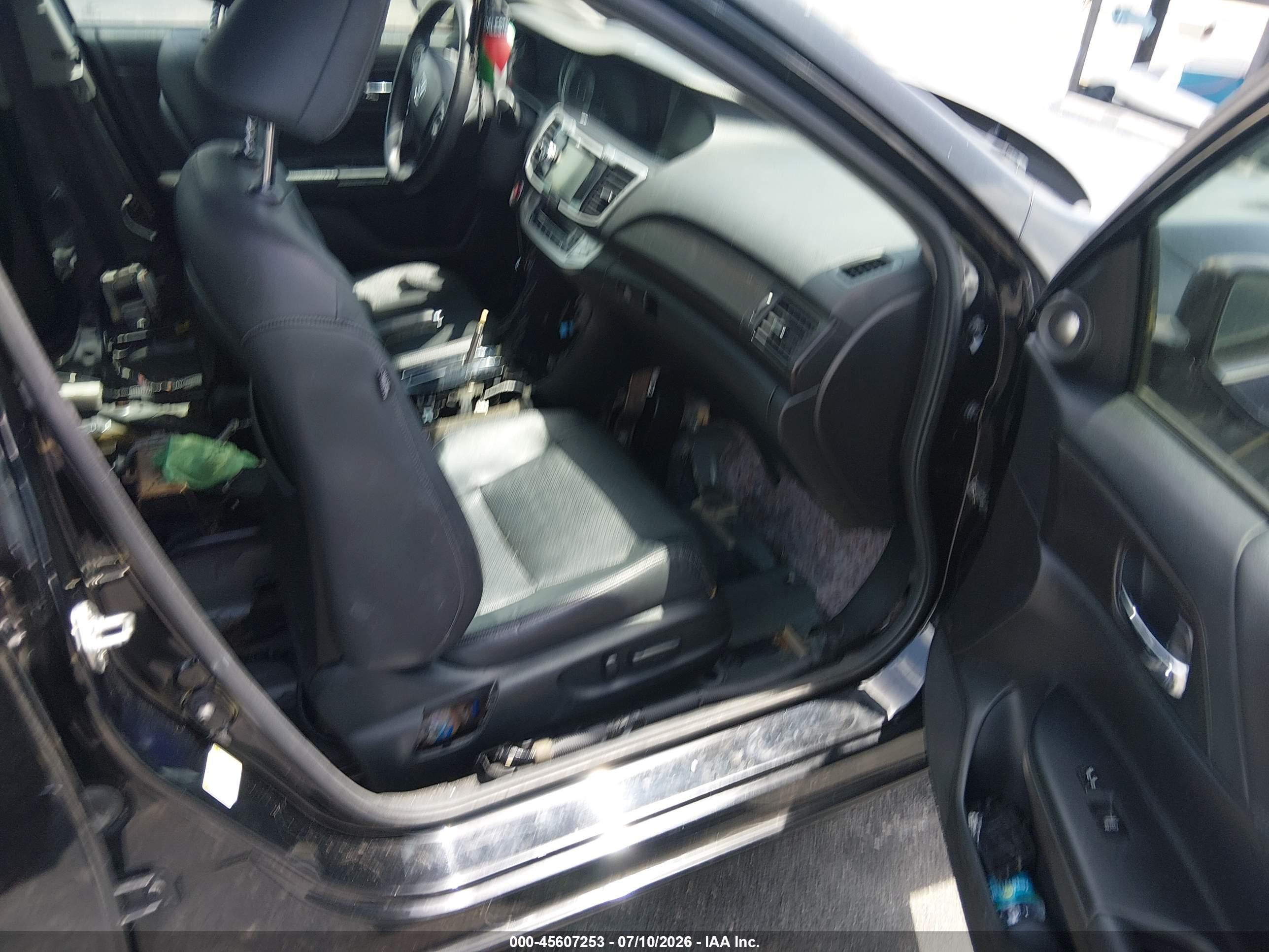 2013 Honda Accord Ex-l Black vin: 1HGCR2F82DA162578