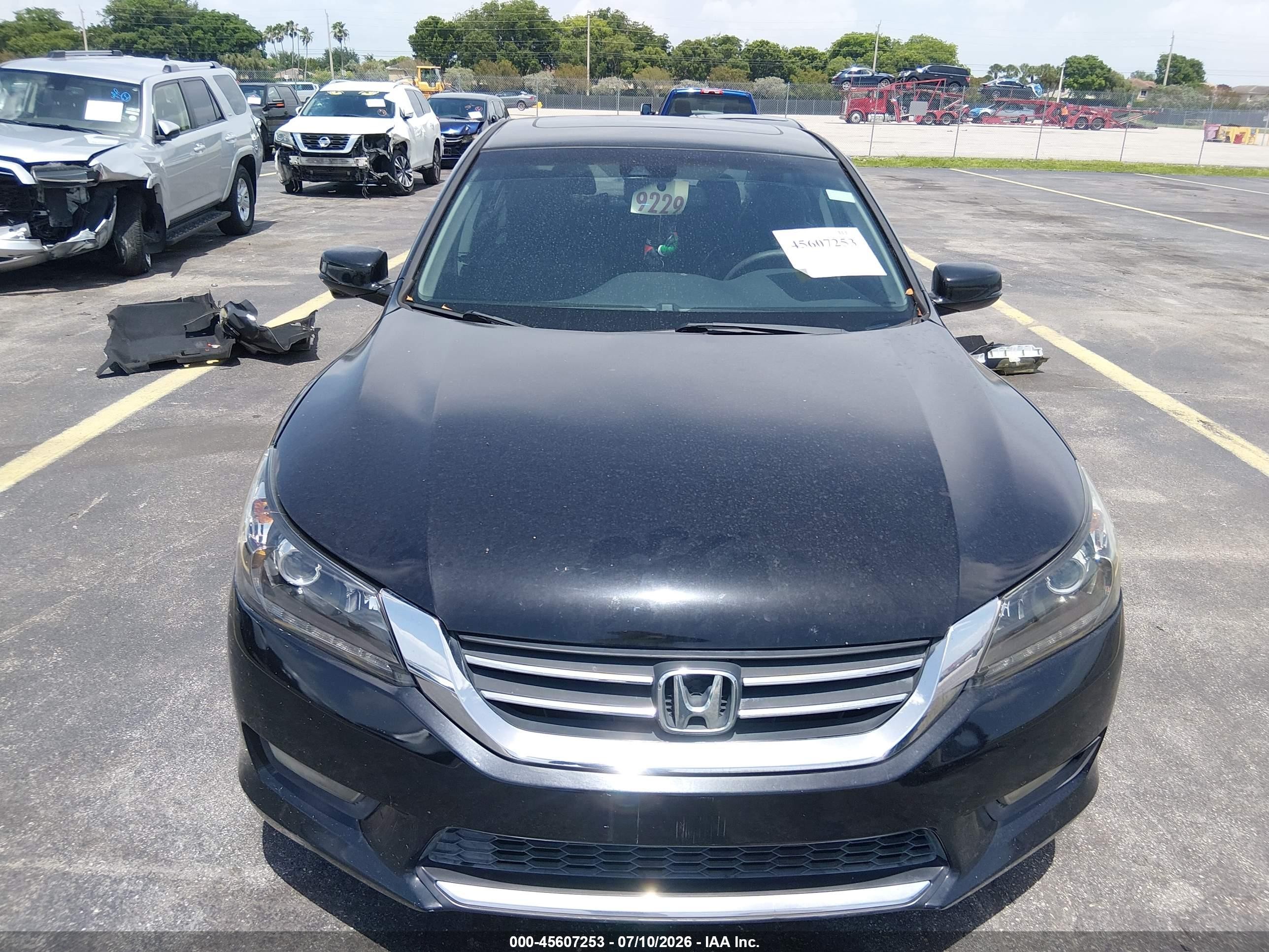 2013 Honda Accord Ex-l Black vin: 1HGCR2F82DA162578