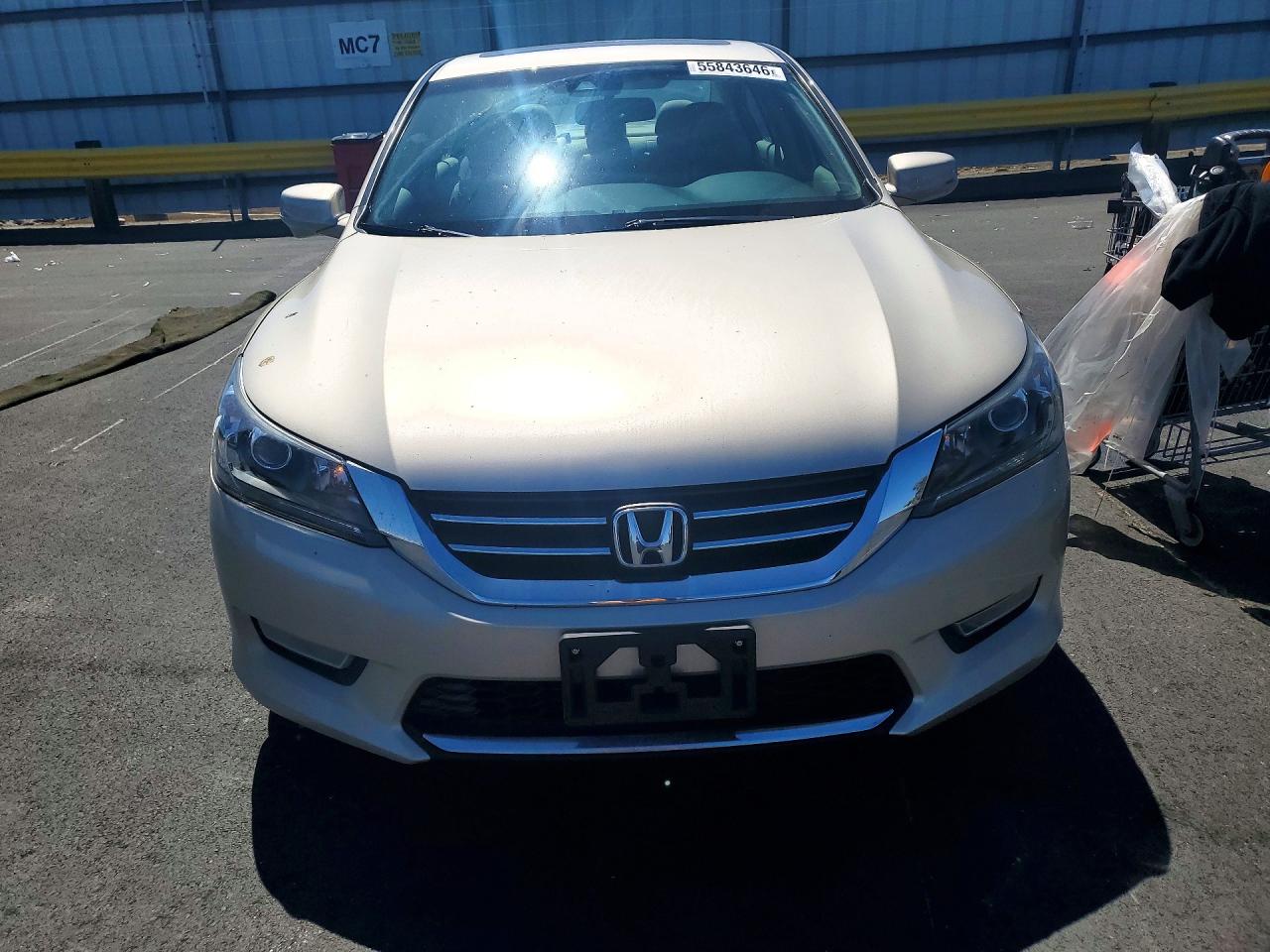 2013 Honda Accord Exl Beige vin: 1HGCR2F82DA176660