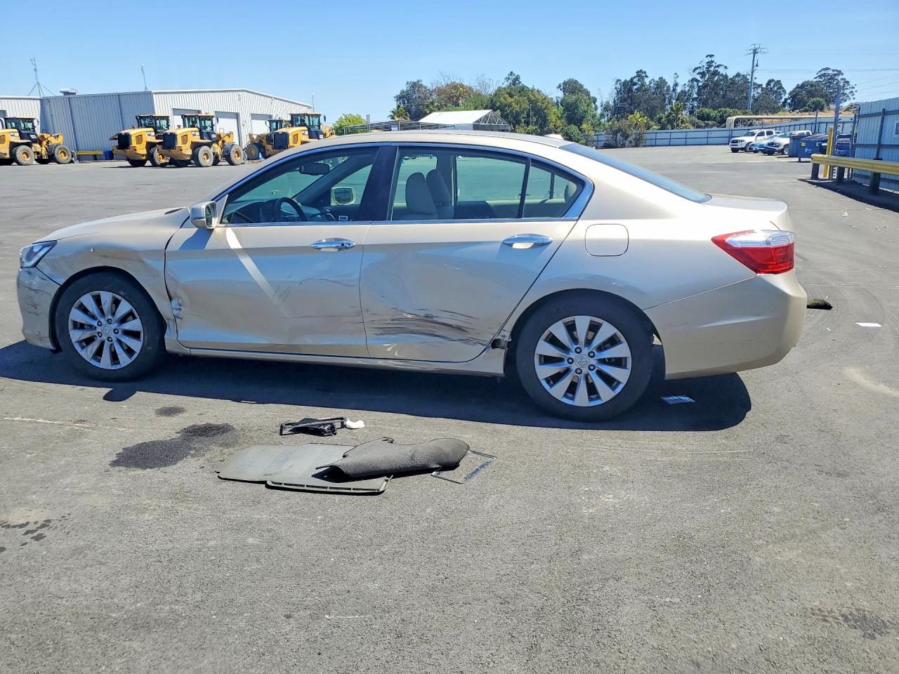2013 Honda Accord Exl Beige vin: 1HGCR2F82DA176660