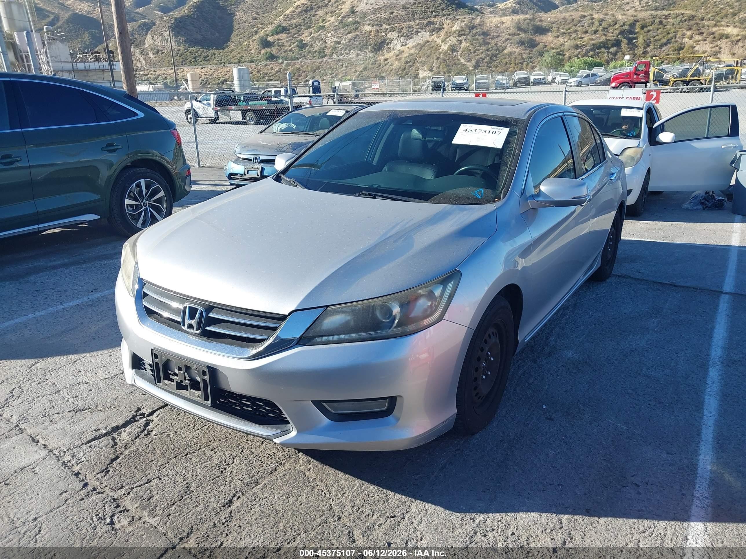 2013 Honda Accord Ex-l Silver vin: 1HGCR2F82DA192471