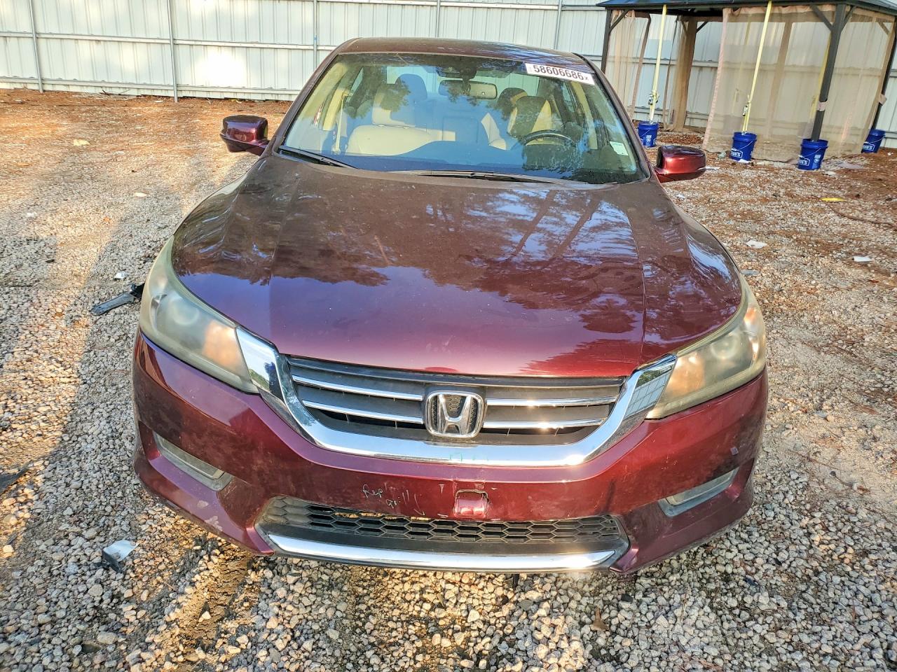 2013 Honda Accord Exl Burgundy vin: 1HGCR2F82DA201041