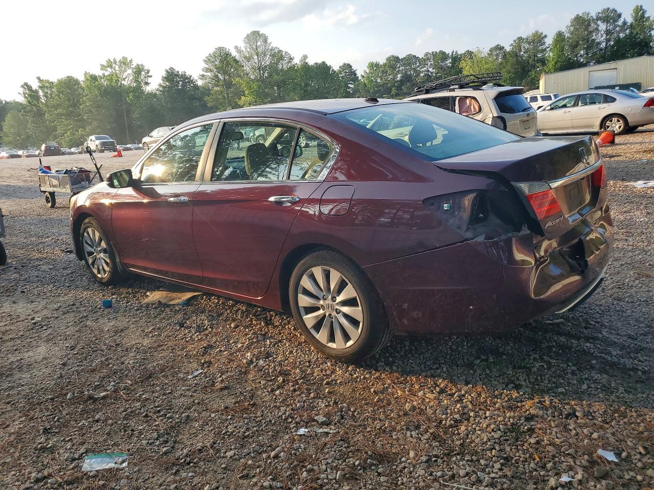 2013 Honda Accord Exl Burgundy vin: 1HGCR2F82DA201041