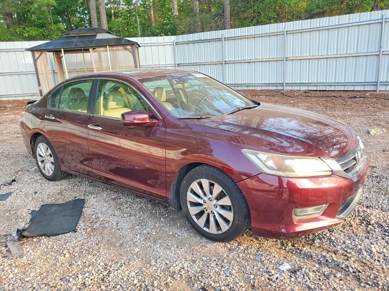 2013 Honda Accord Exl Burgundy vin: 1HGCR2F82DA201041