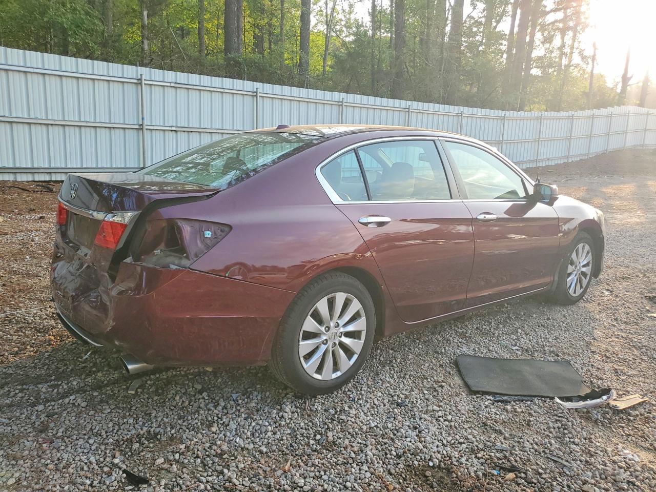 2013 Honda Accord Exl Burgundy vin: 1HGCR2F82DA201041