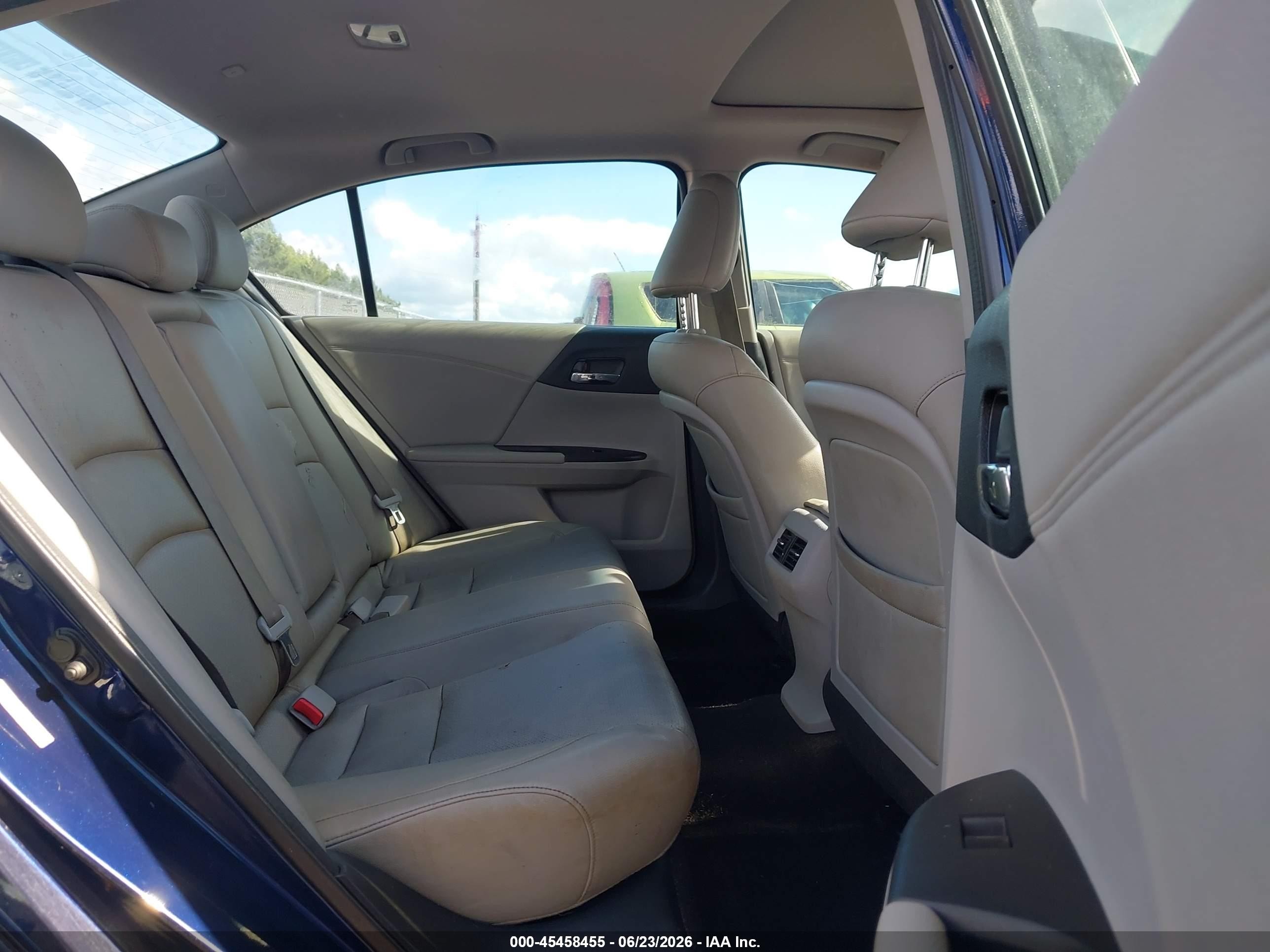 2013 Honda Accord Ex-l Dark Blue vin: 1HGCR2F82DA210404