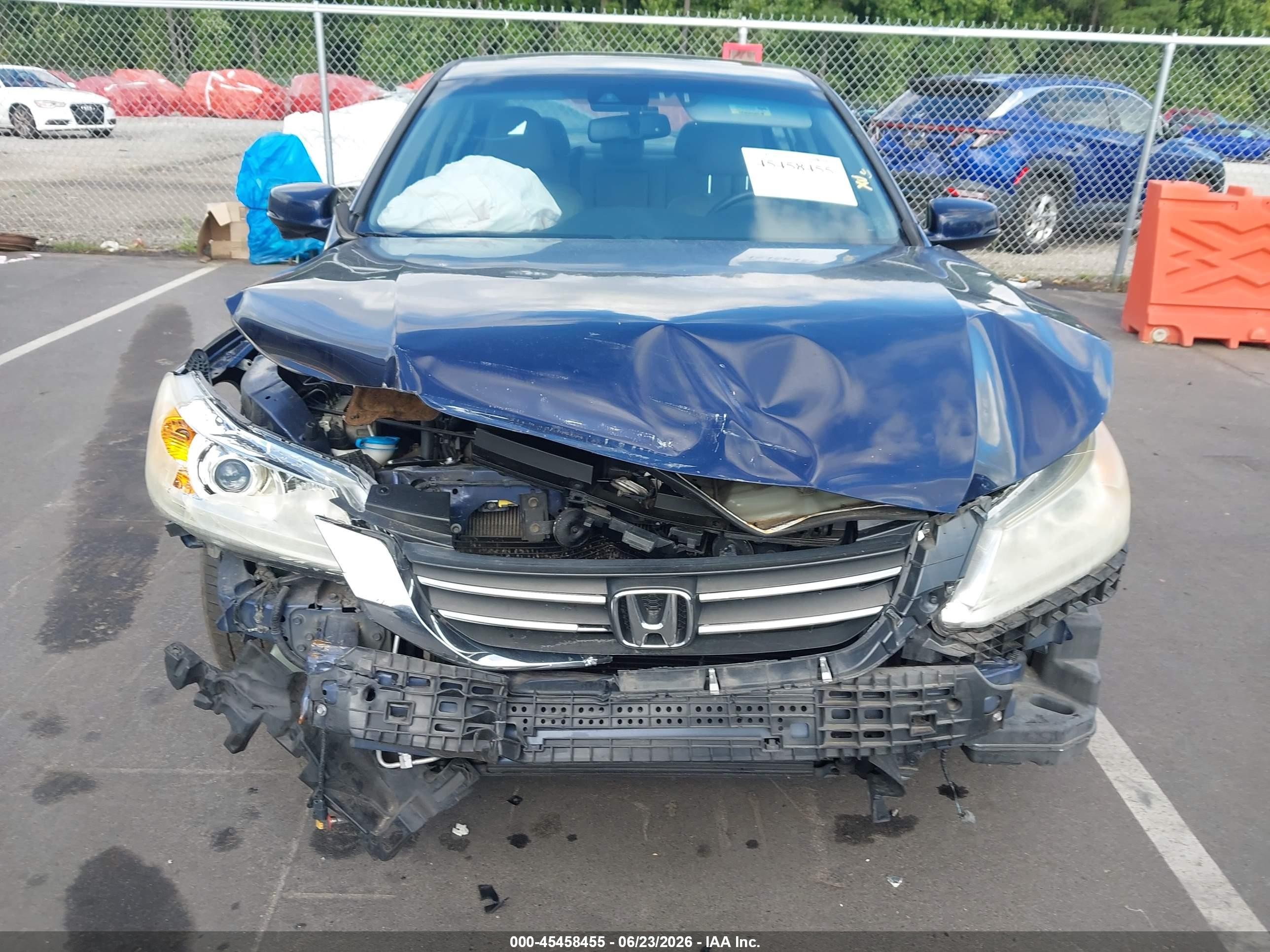 2013 Honda Accord Ex-l Dark Blue vin: 1HGCR2F82DA210404