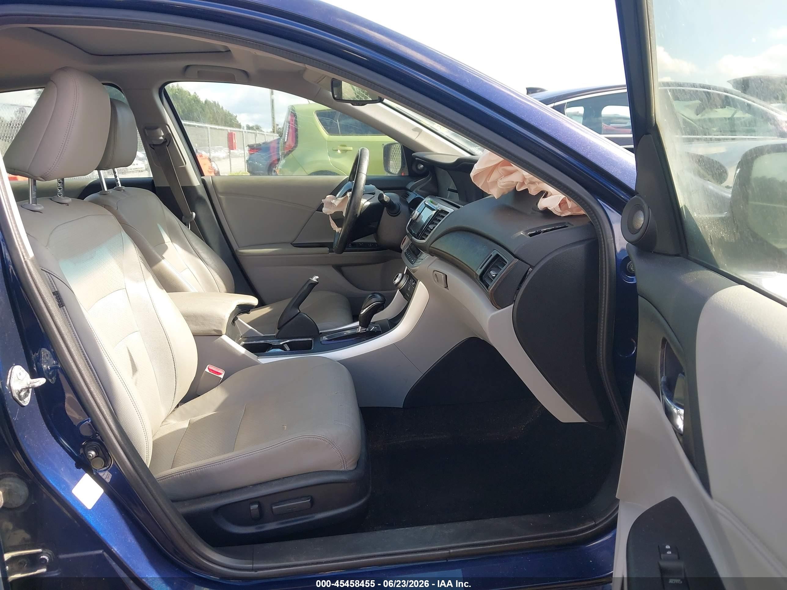 2013 Honda Accord Ex-l Dark Blue vin: 1HGCR2F82DA210404