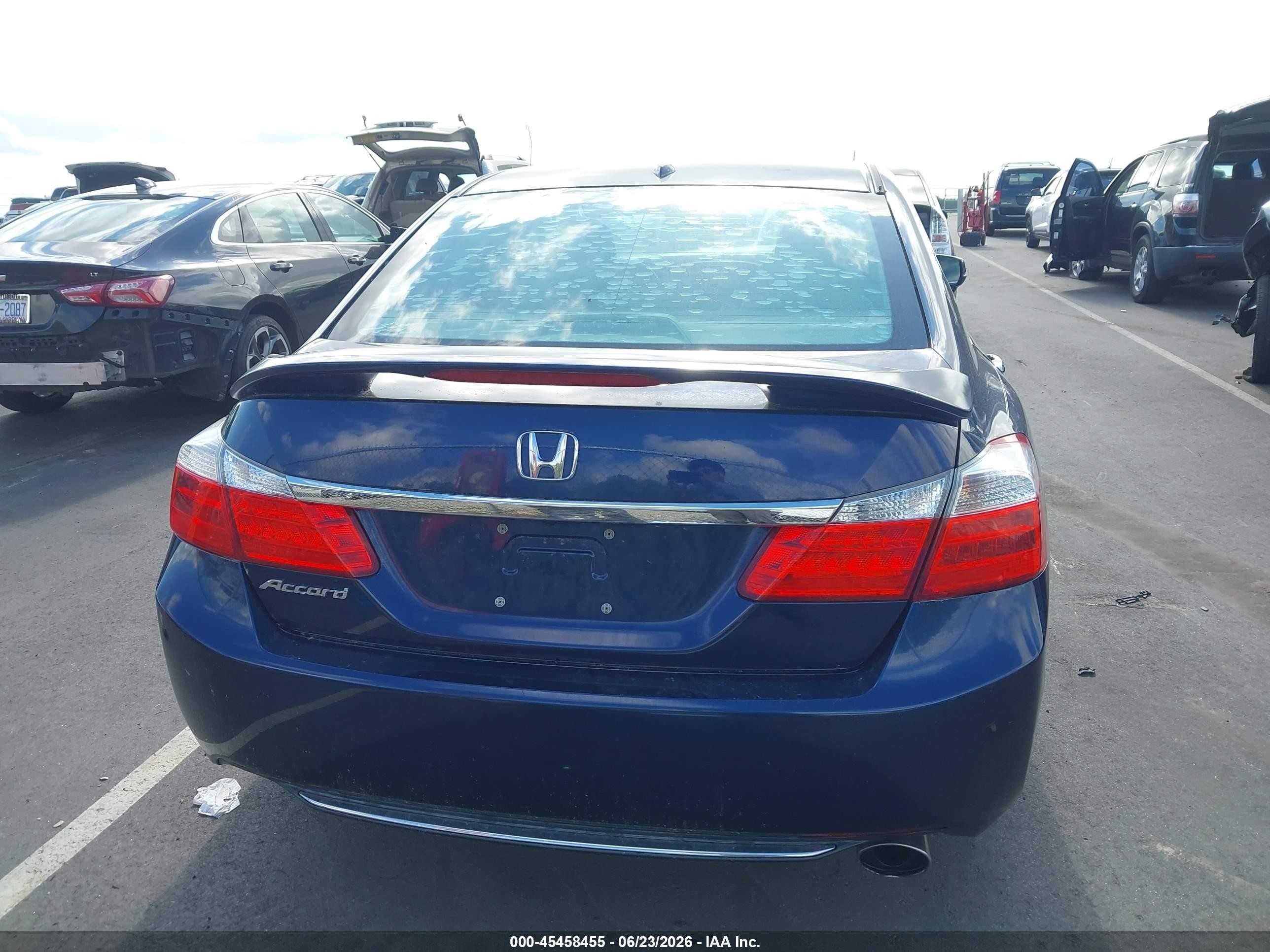 2013 Honda Accord Ex-l Dark Blue vin: 1HGCR2F82DA210404