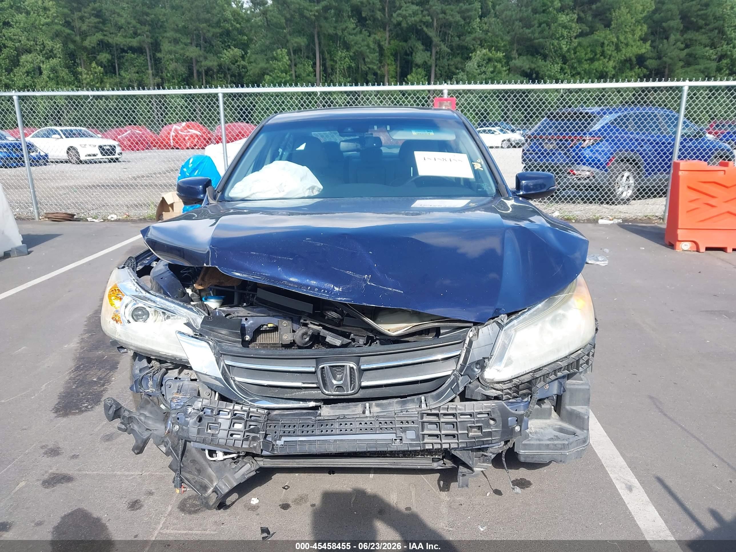 2013 Honda Accord Ex-l Dark Blue vin: 1HGCR2F82DA210404
