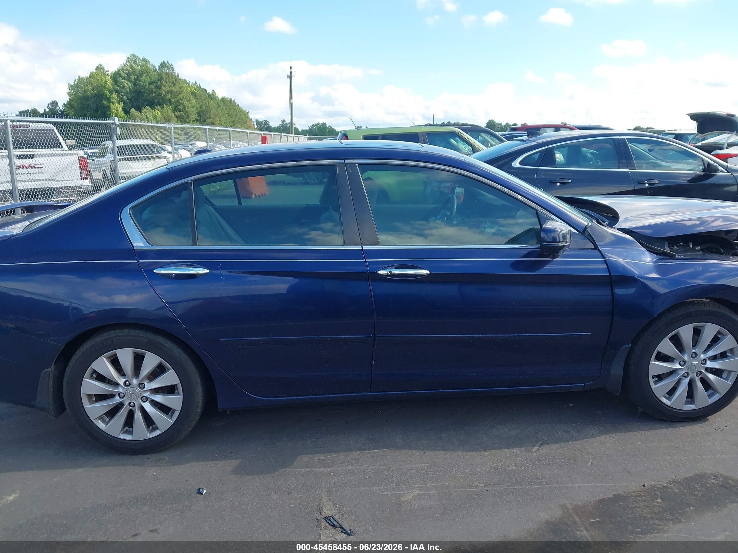 2013 Honda Accord Ex-l Dark Blue vin: 1HGCR2F82DA210404