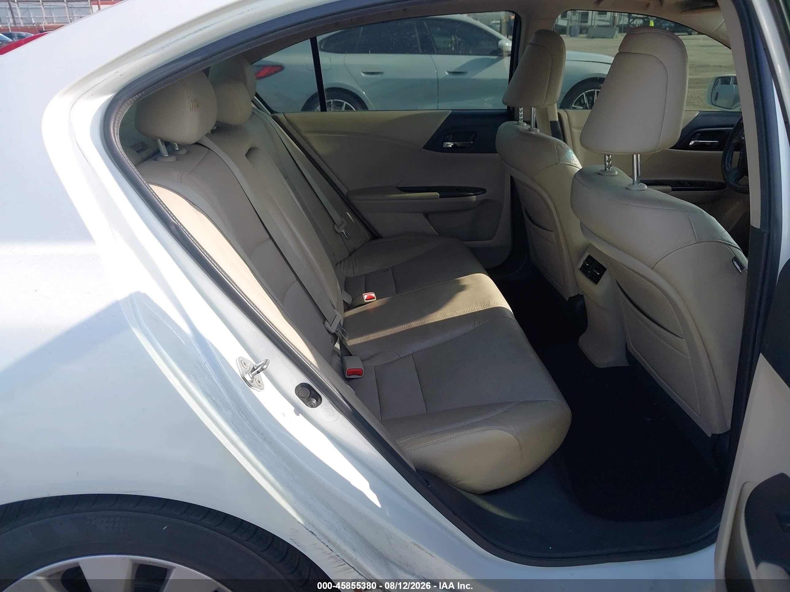 2013 Honda Accord Ex-l White vin: 1HGCR2F82DA242317