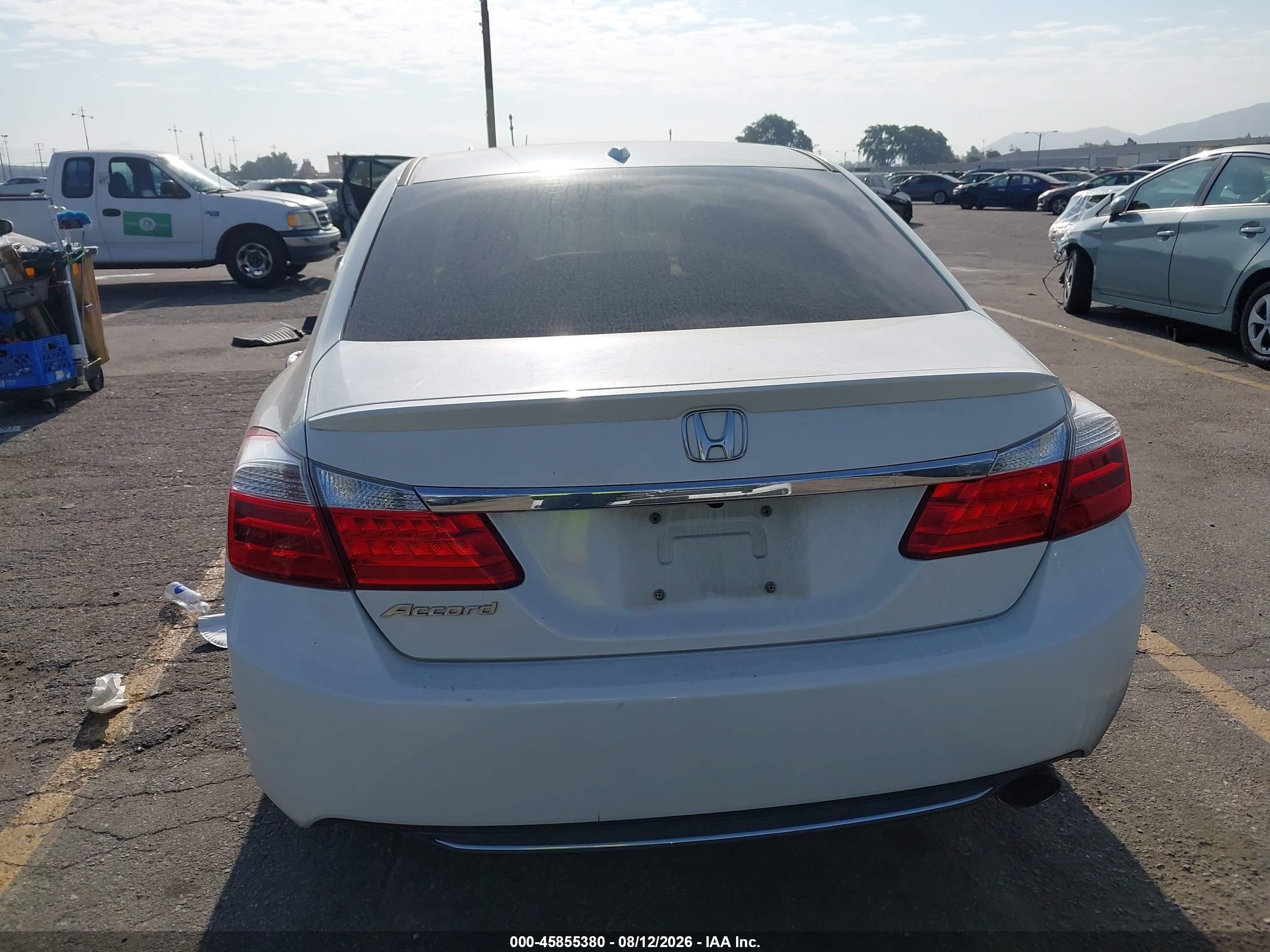 2013 Honda Accord Ex-l White vin: 1HGCR2F82DA242317