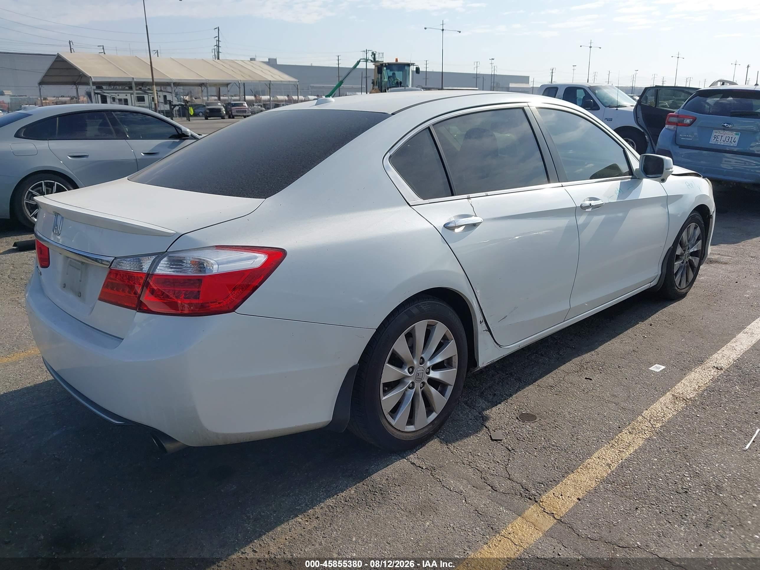 2013 Honda Accord Ex-l White vin: 1HGCR2F82DA242317