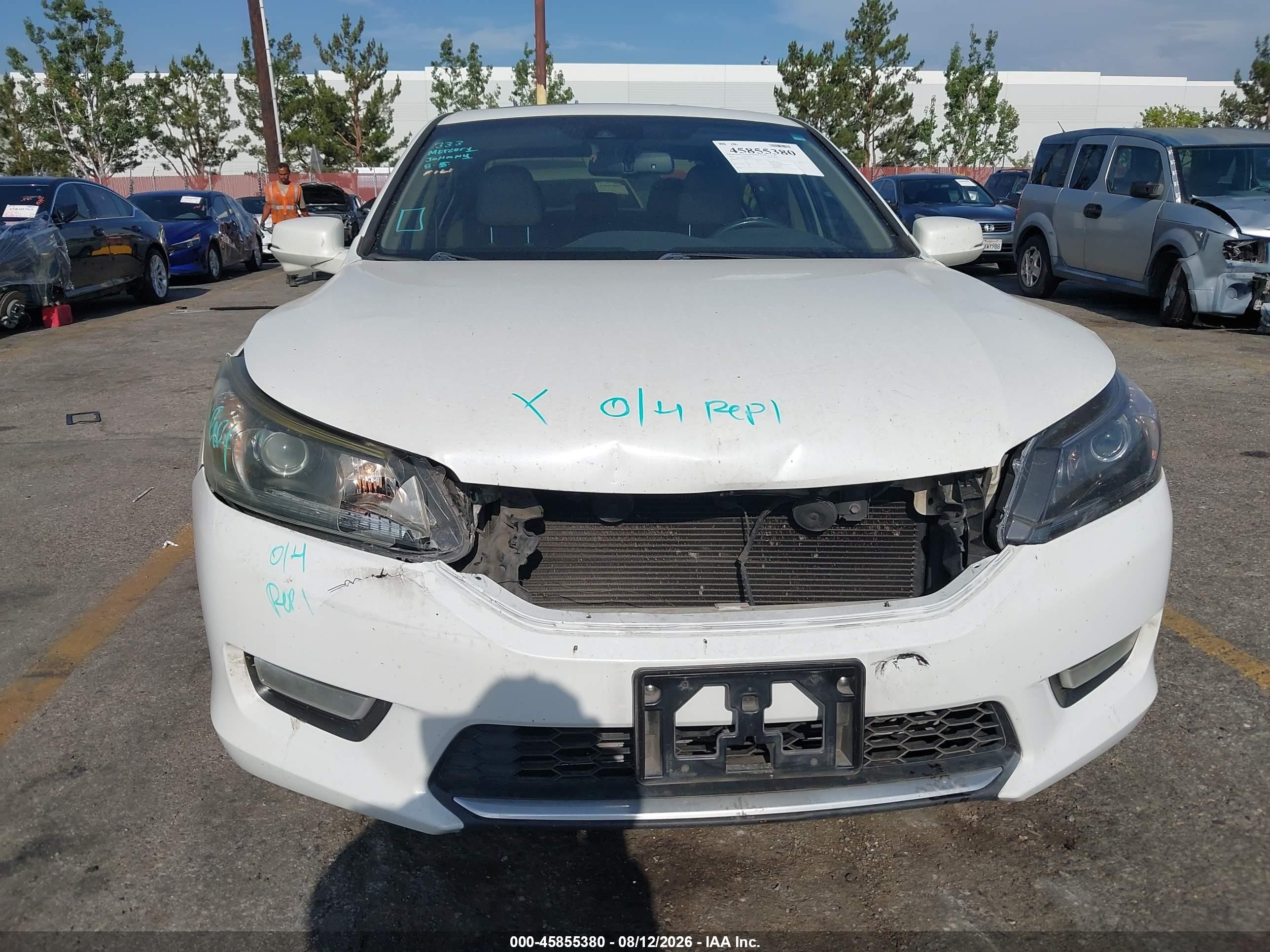 2013 Honda Accord Ex-l White vin: 1HGCR2F82DA242317