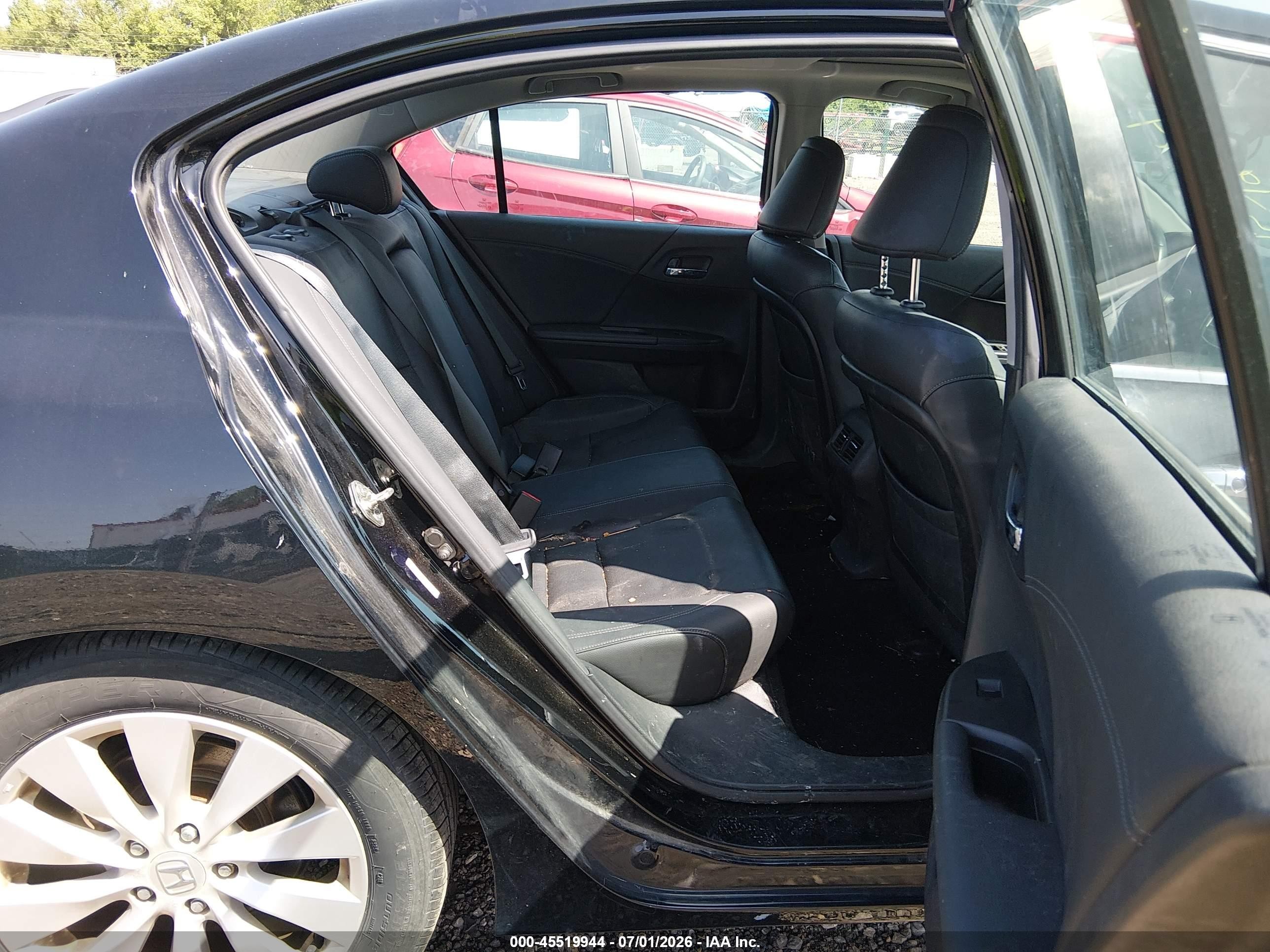 2013 Honda Accord Ex-l Black vin: 1HGCR2F82DA260171