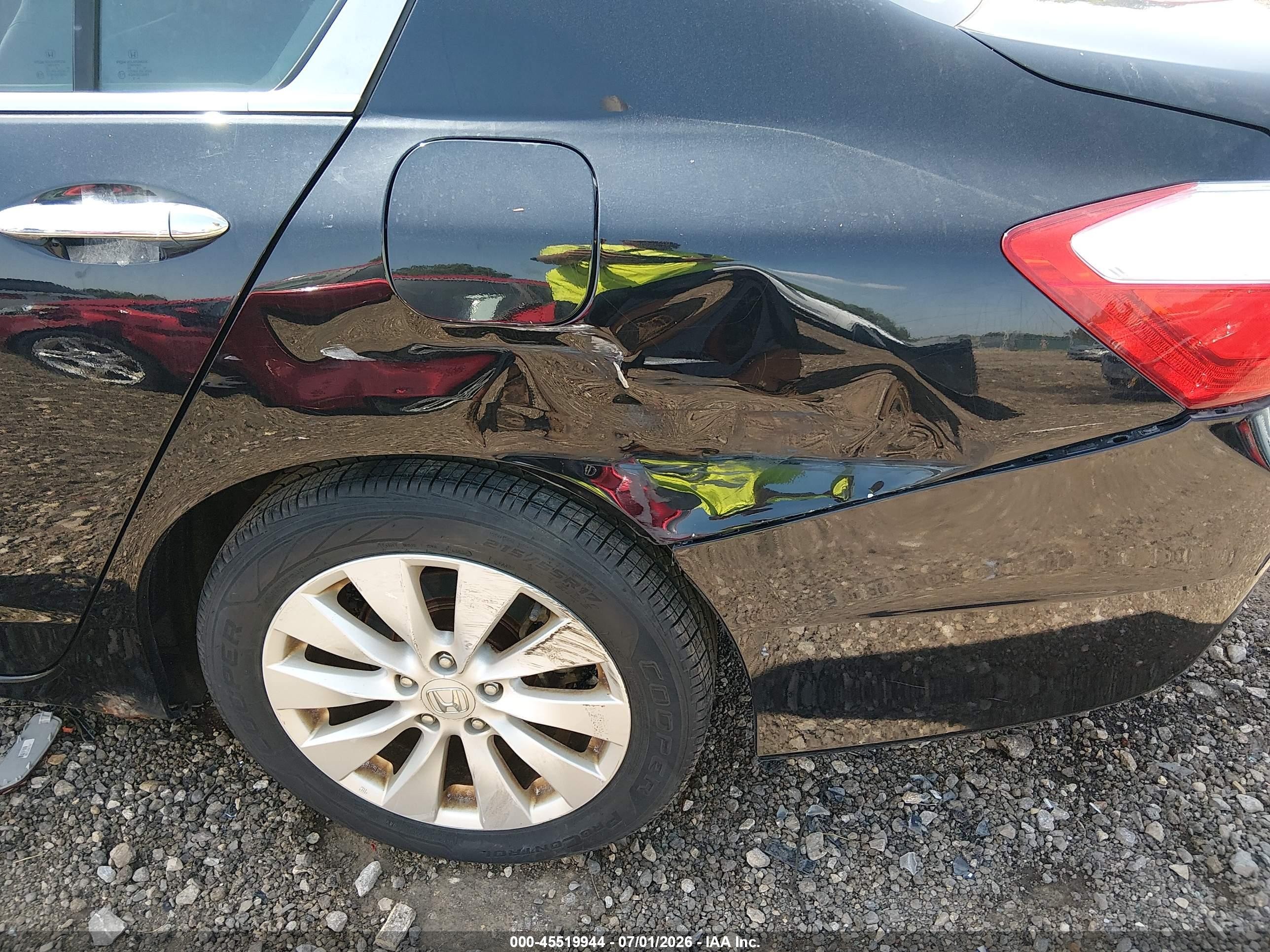 2013 Honda Accord Ex-l Black vin: 1HGCR2F82DA260171