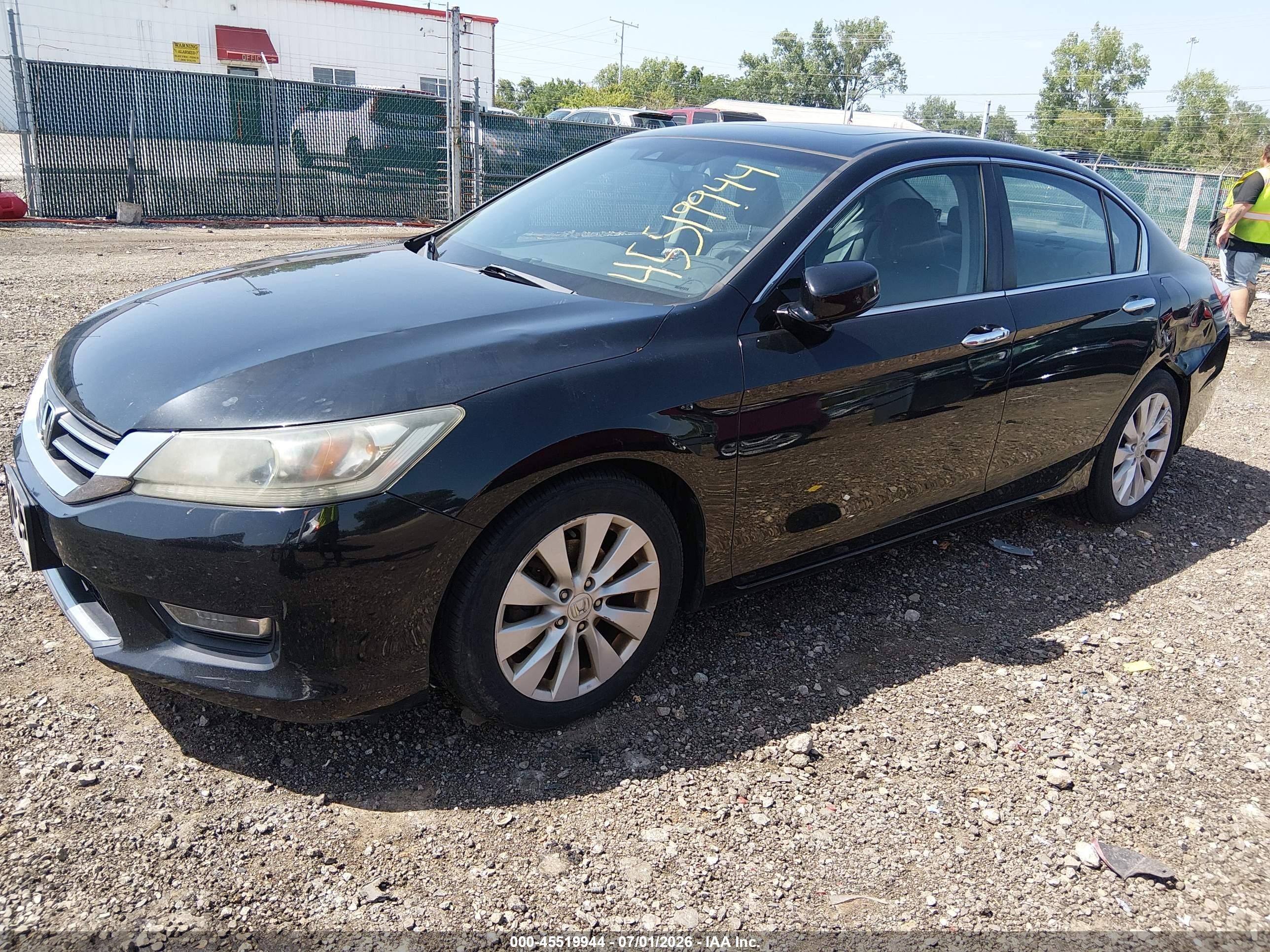 2013 Honda Accord Ex-l Black vin: 1HGCR2F82DA260171