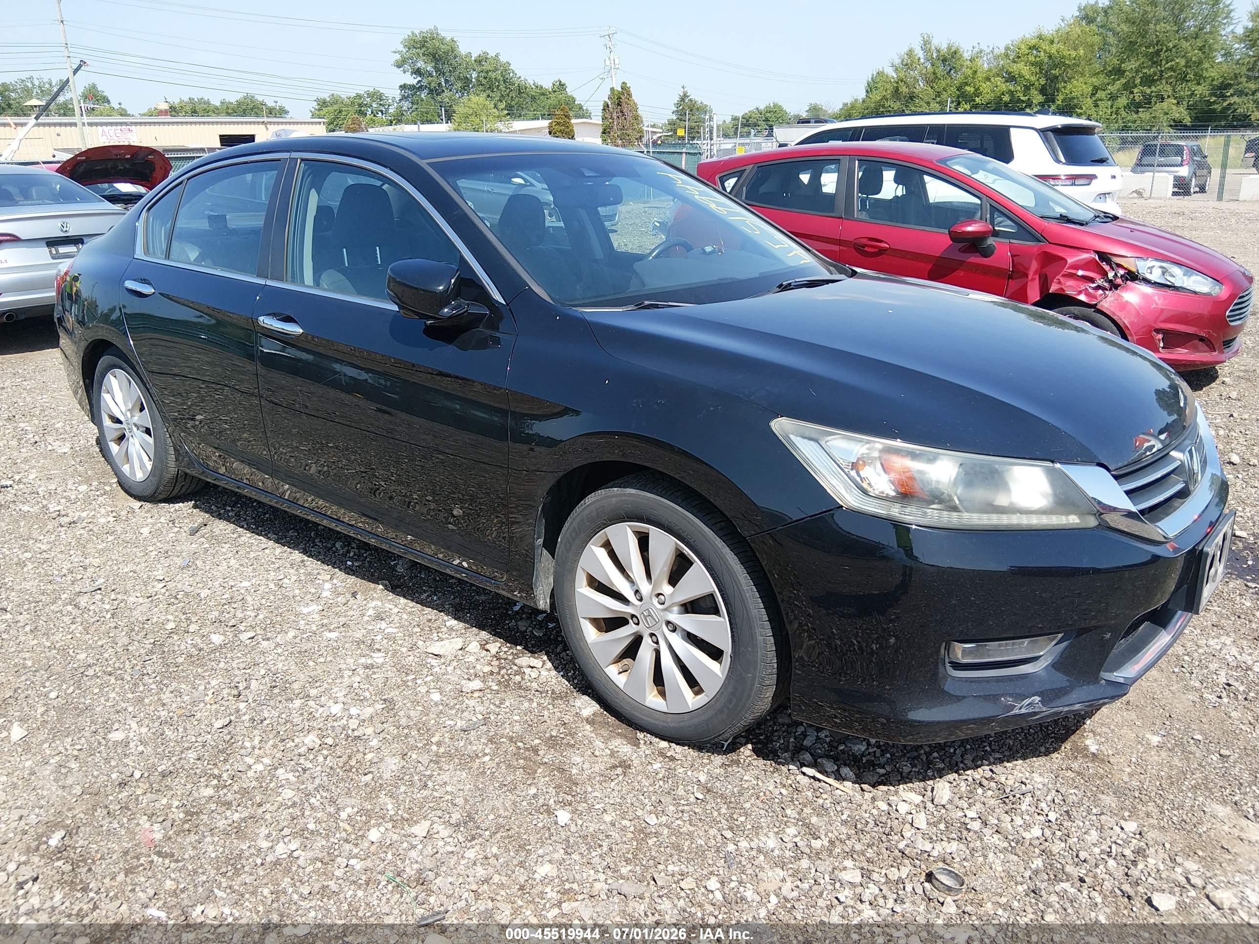 2013 Honda Accord Ex-l Black vin: 1HGCR2F82DA260171