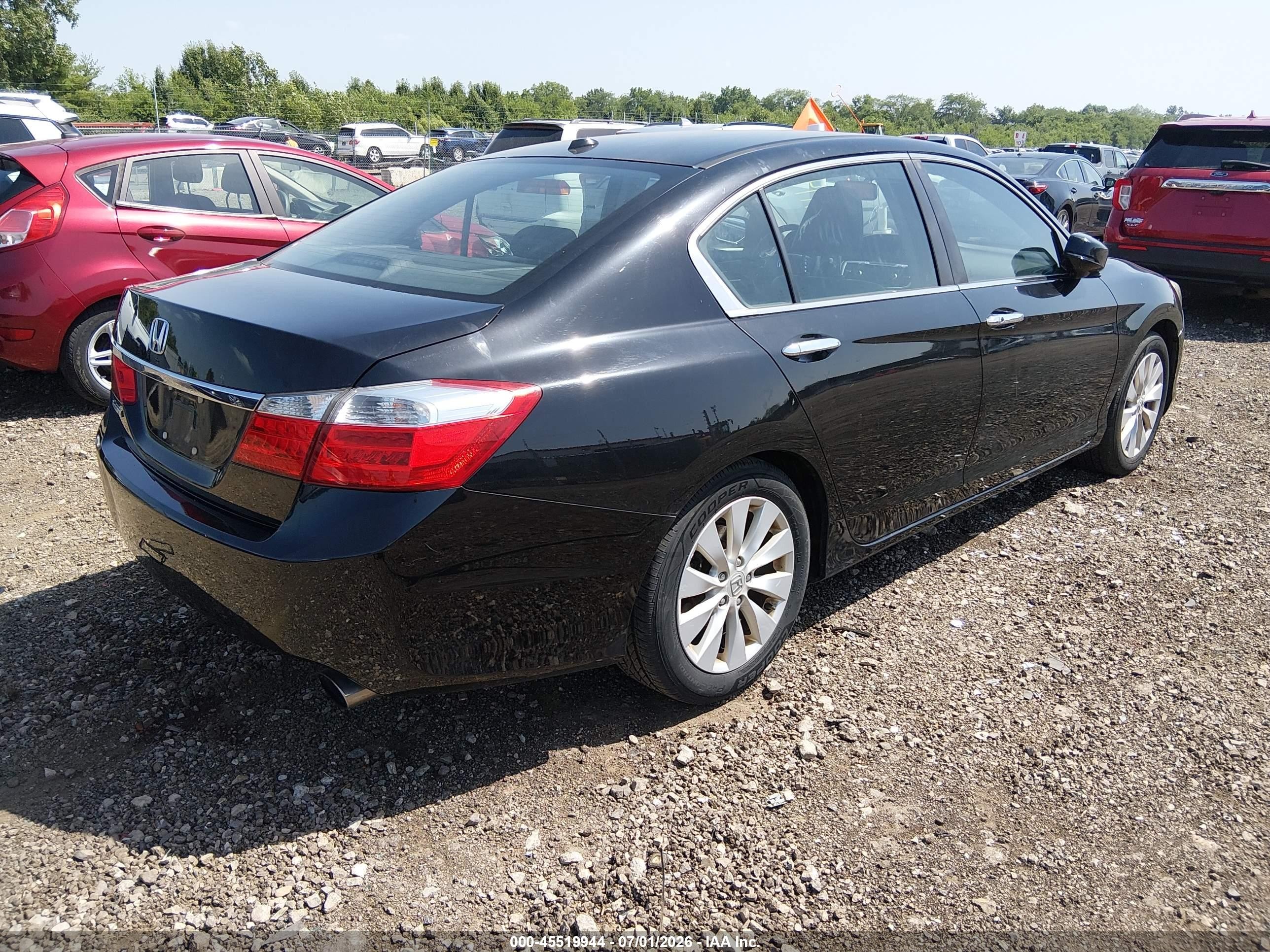 2013 Honda Accord Ex-l Black vin: 1HGCR2F82DA260171