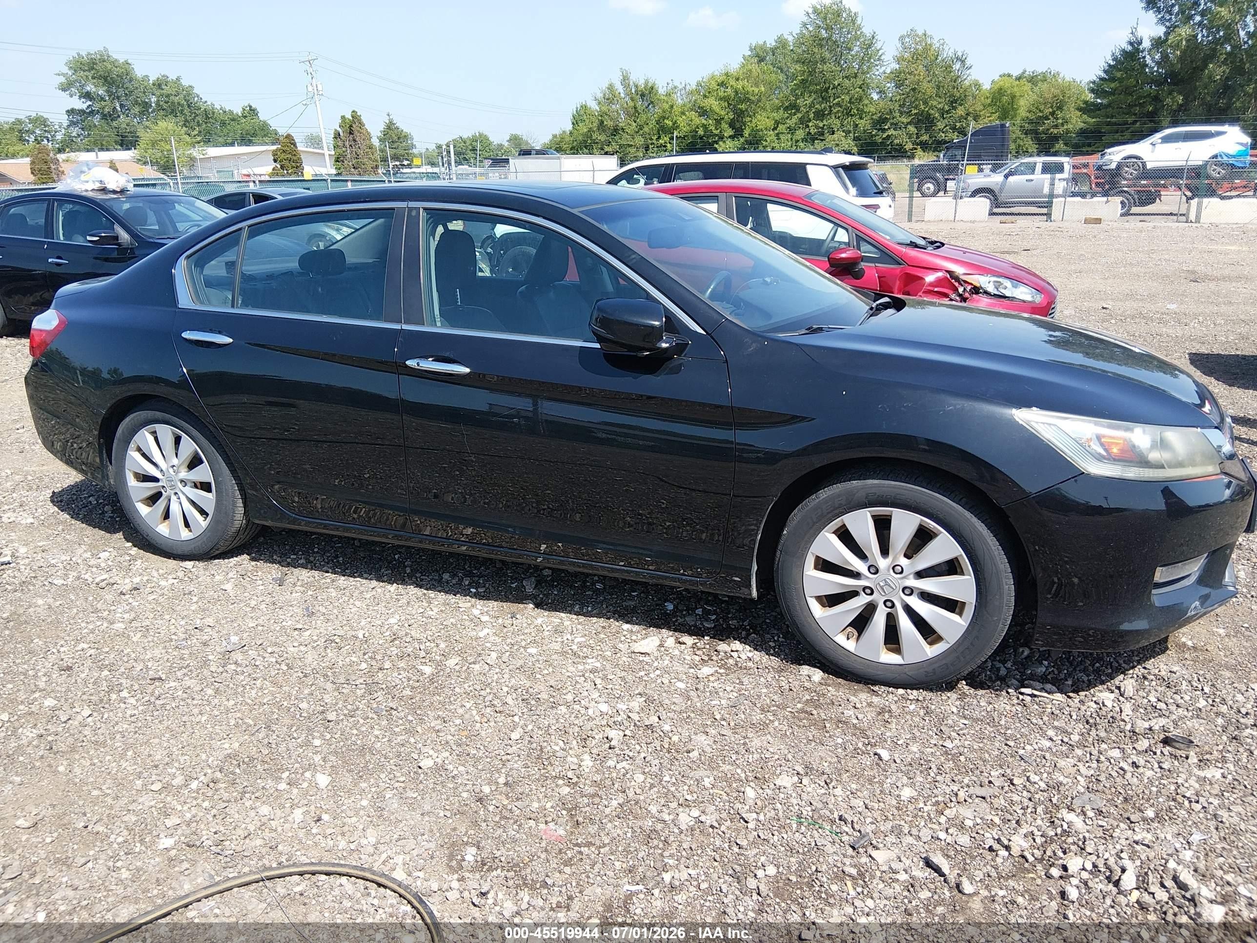 2013 Honda Accord Ex-l Black vin: 1HGCR2F82DA260171