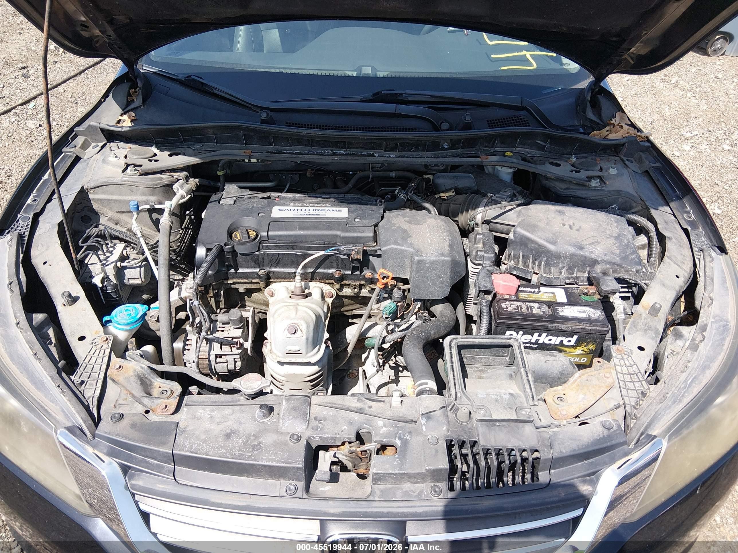 2013 Honda Accord Ex-l Black vin: 1HGCR2F82DA260171