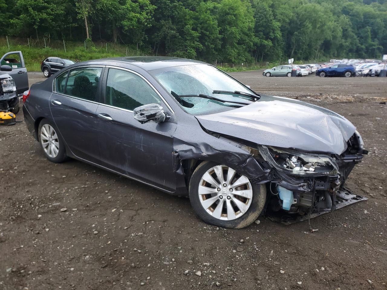 2013 Honda Accord Exl Серый vin: 1HGCR2F82DA280176