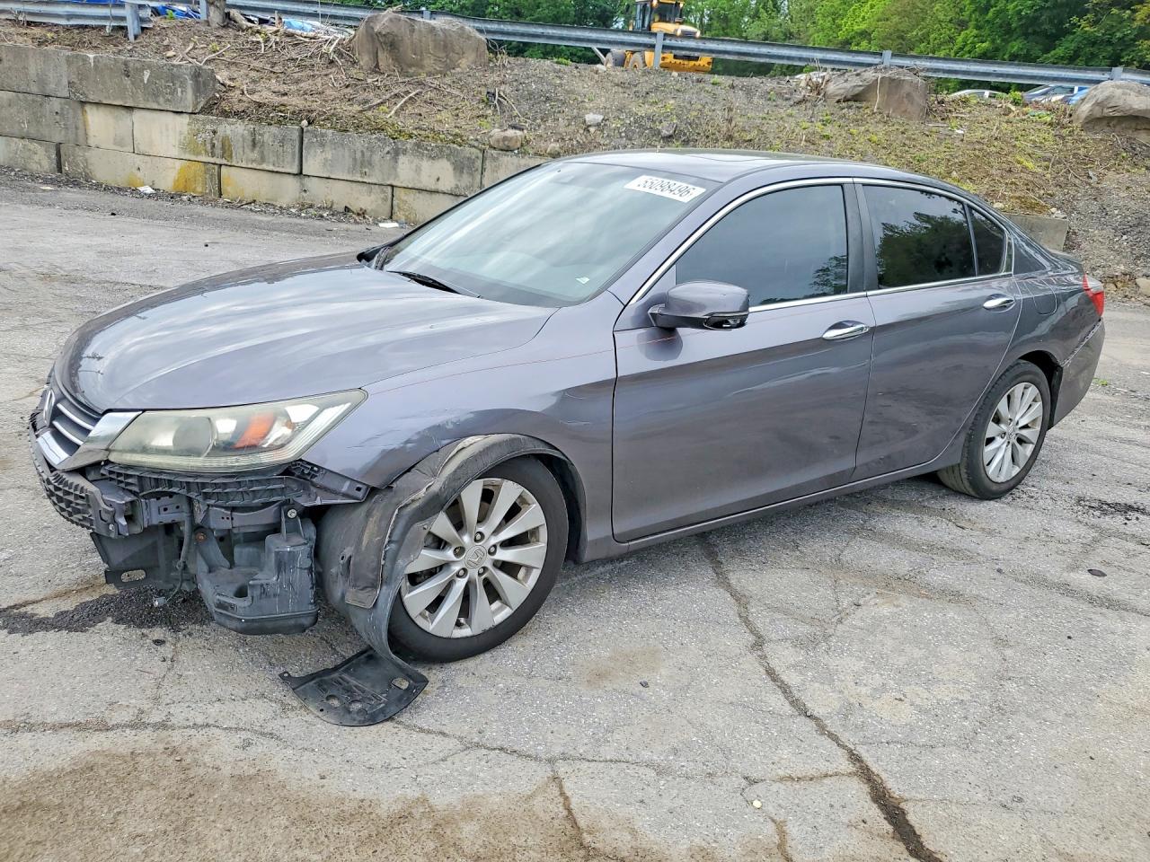 2014 Honda Accord Exl Gray vin: 1HGCR2F82EA017459