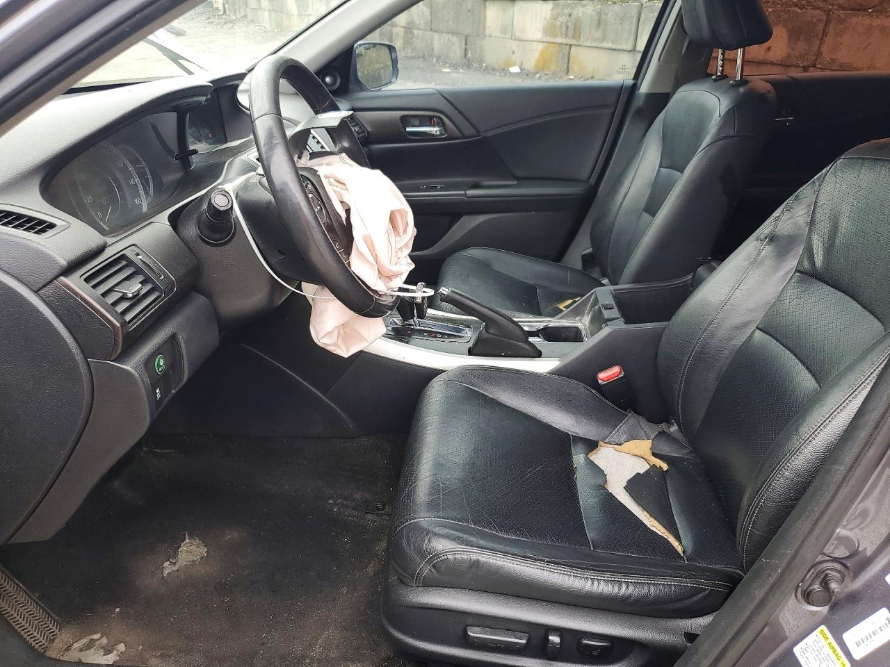 2014 Honda Accord Exl Gray vin: 1HGCR2F82EA017459